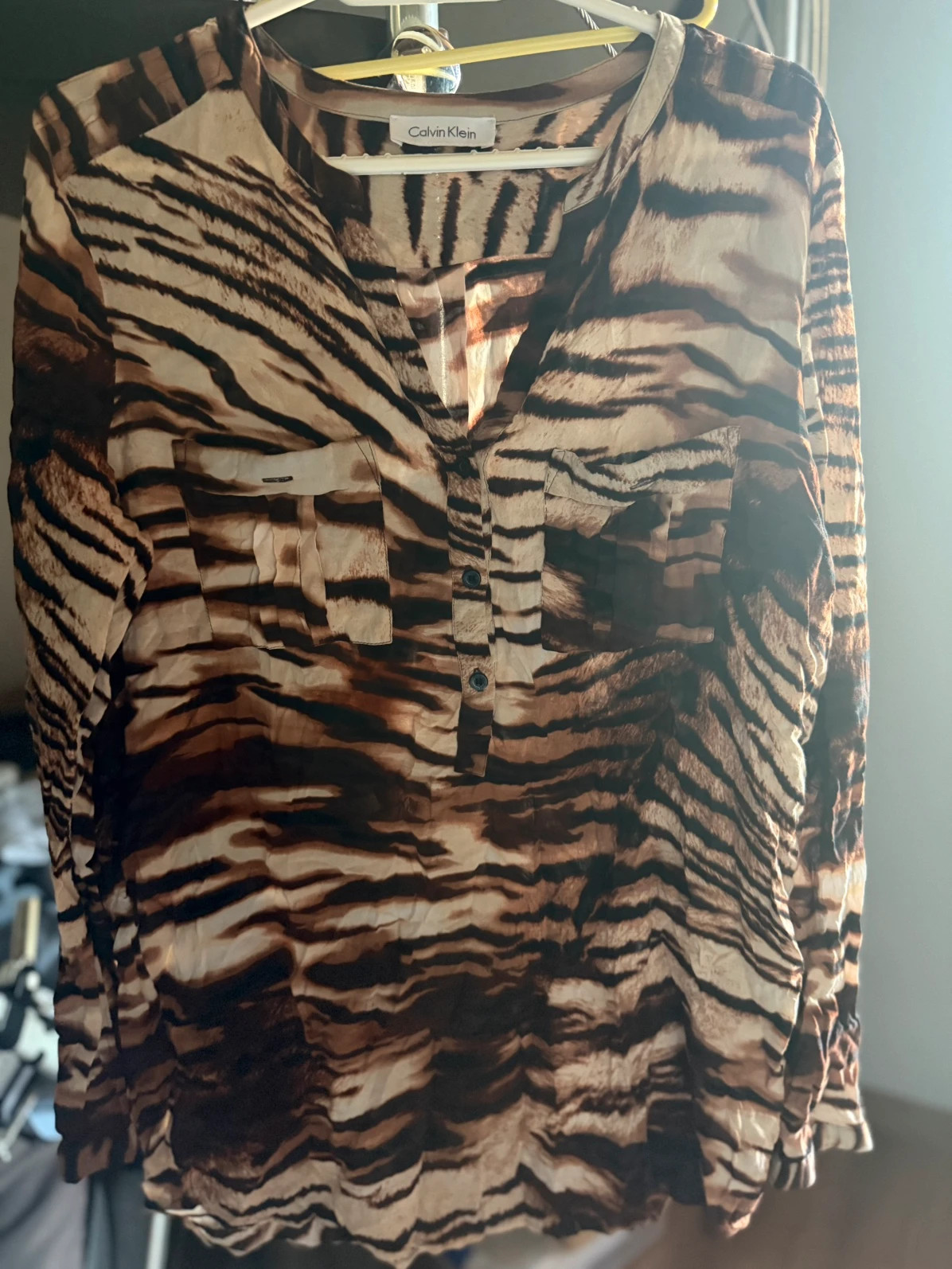 Camisa animal print – Calvin Klein – taille M / 38 / 10 4