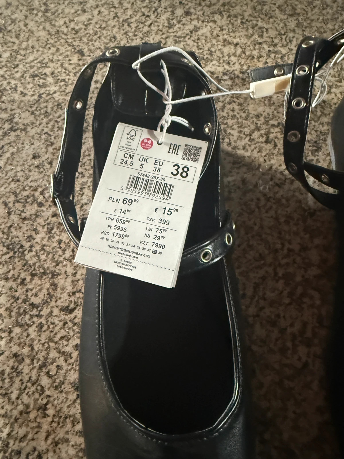 Bailarías con pulsera al tobillo – Reserved – taille 38 2