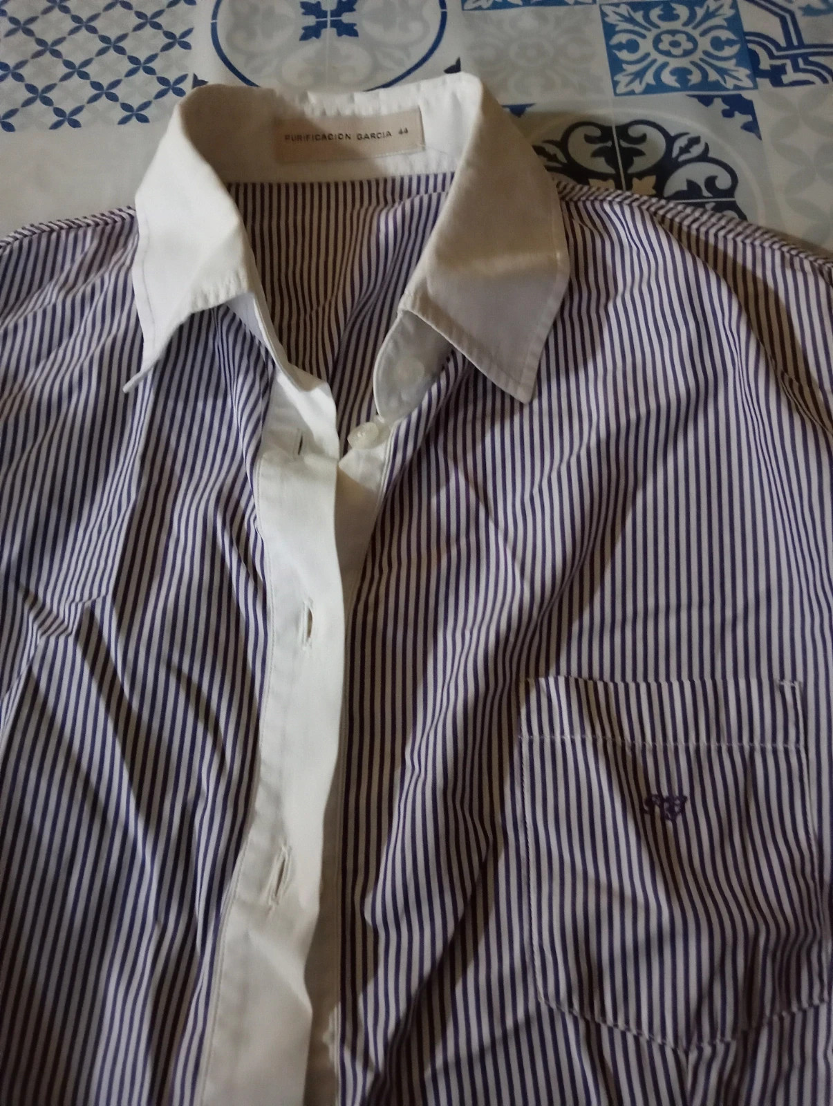 Camisa entallada de raya morada purificación garcia – Purificación García – taille XXL / 44 / 16 2