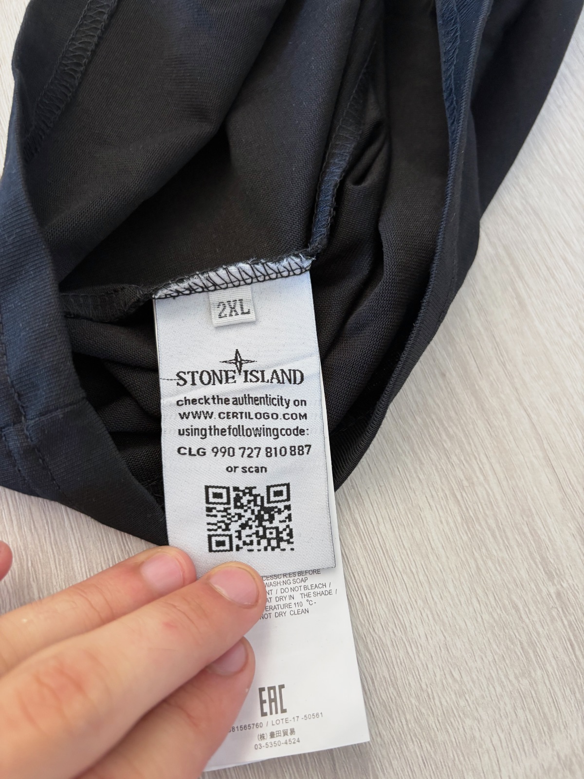 T-shirt Stone Island noir neuf taille 2XL – Stone Island – taille XXL 4