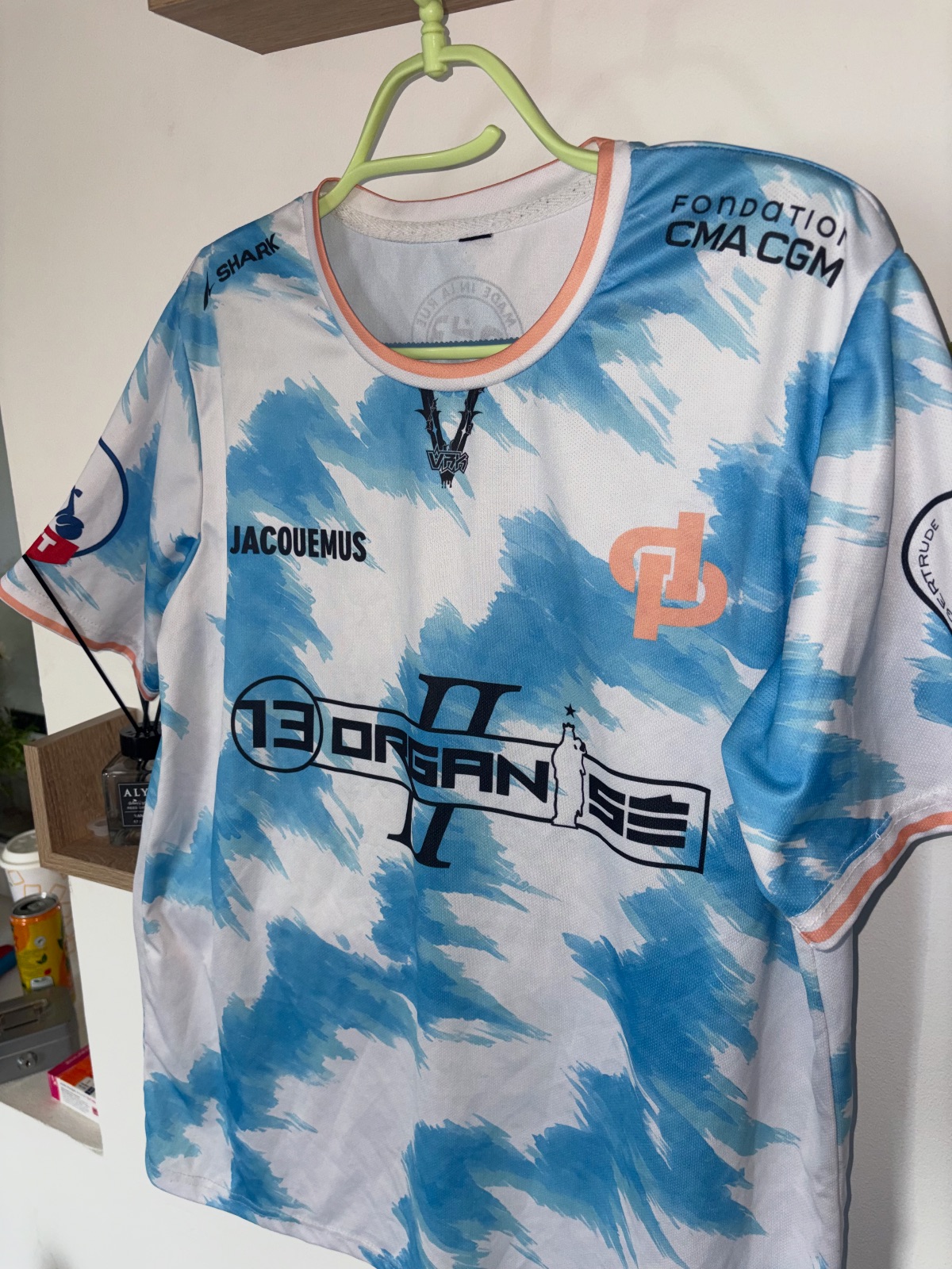 Maillot 13 Organisé II Blanc et Bleu – 13 Organisé – taille S 2