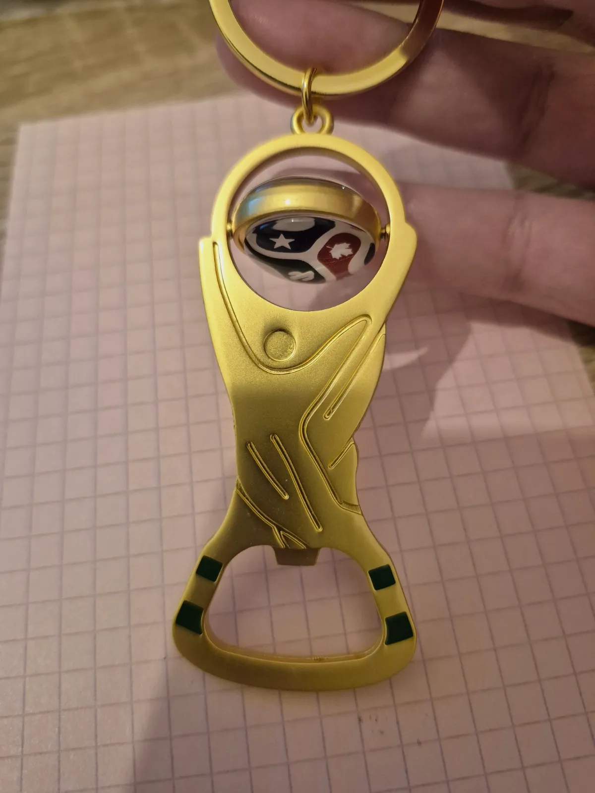 Décapulseur porte cle foot rotatif – Sans marque 2