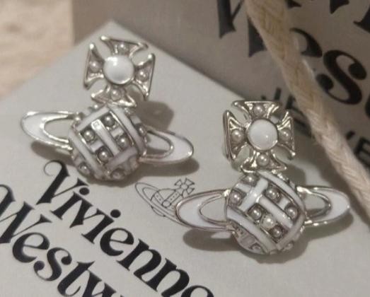 Boucles d'Oreilles Argent Orb Planète Cr 3