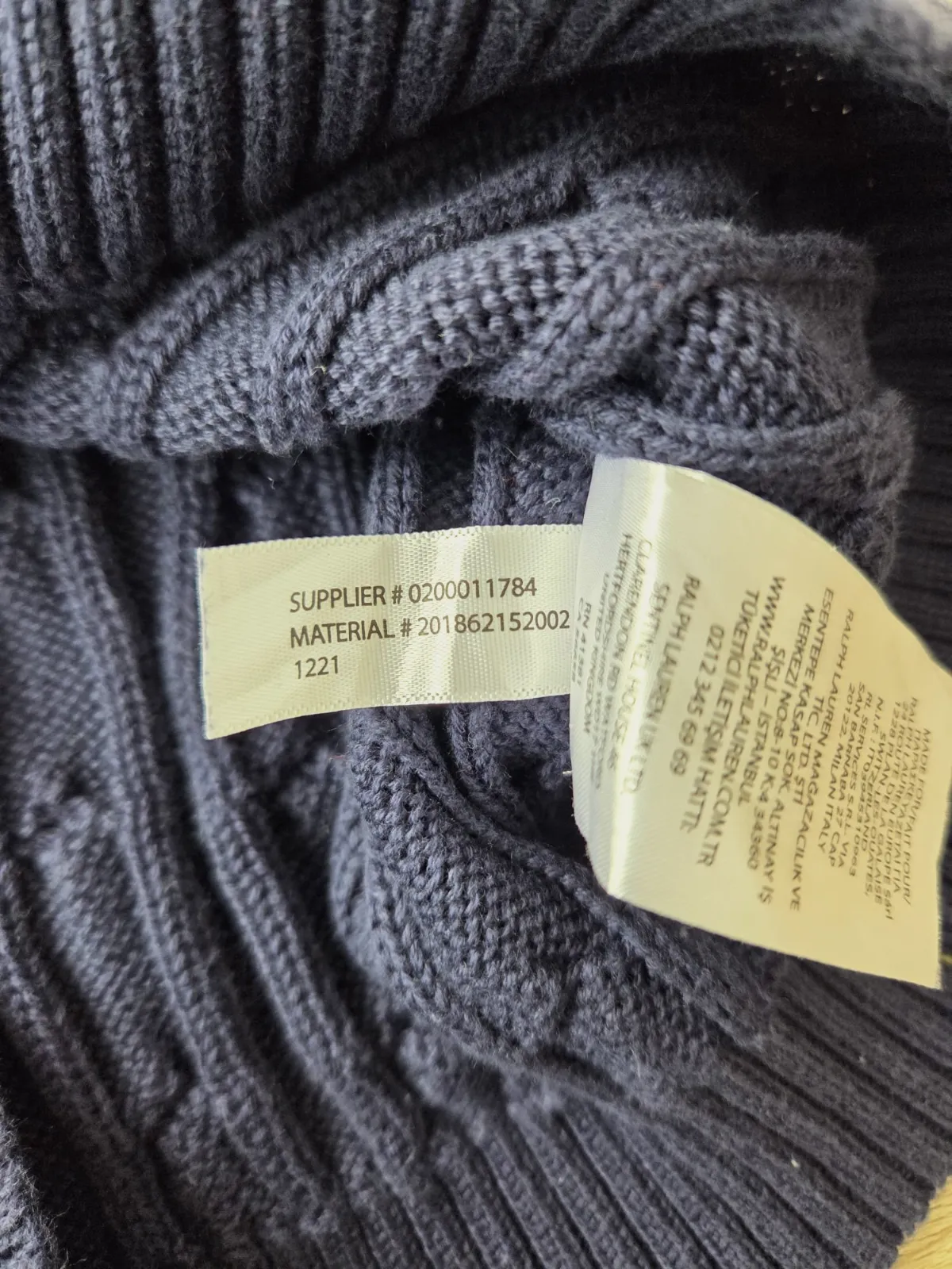 Débardeur en maille torsadée Lauren Ralph Lauren bleu marine – Ralph Lauren – taille S 7