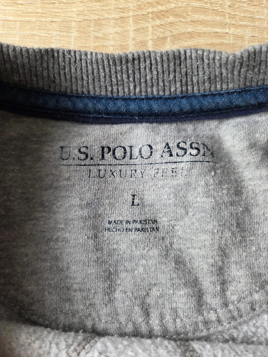 Sweat U.S. Polo Assn. ras de cou brodé gris Homme Taille L – U.S. Polo Assn. – taille L 3