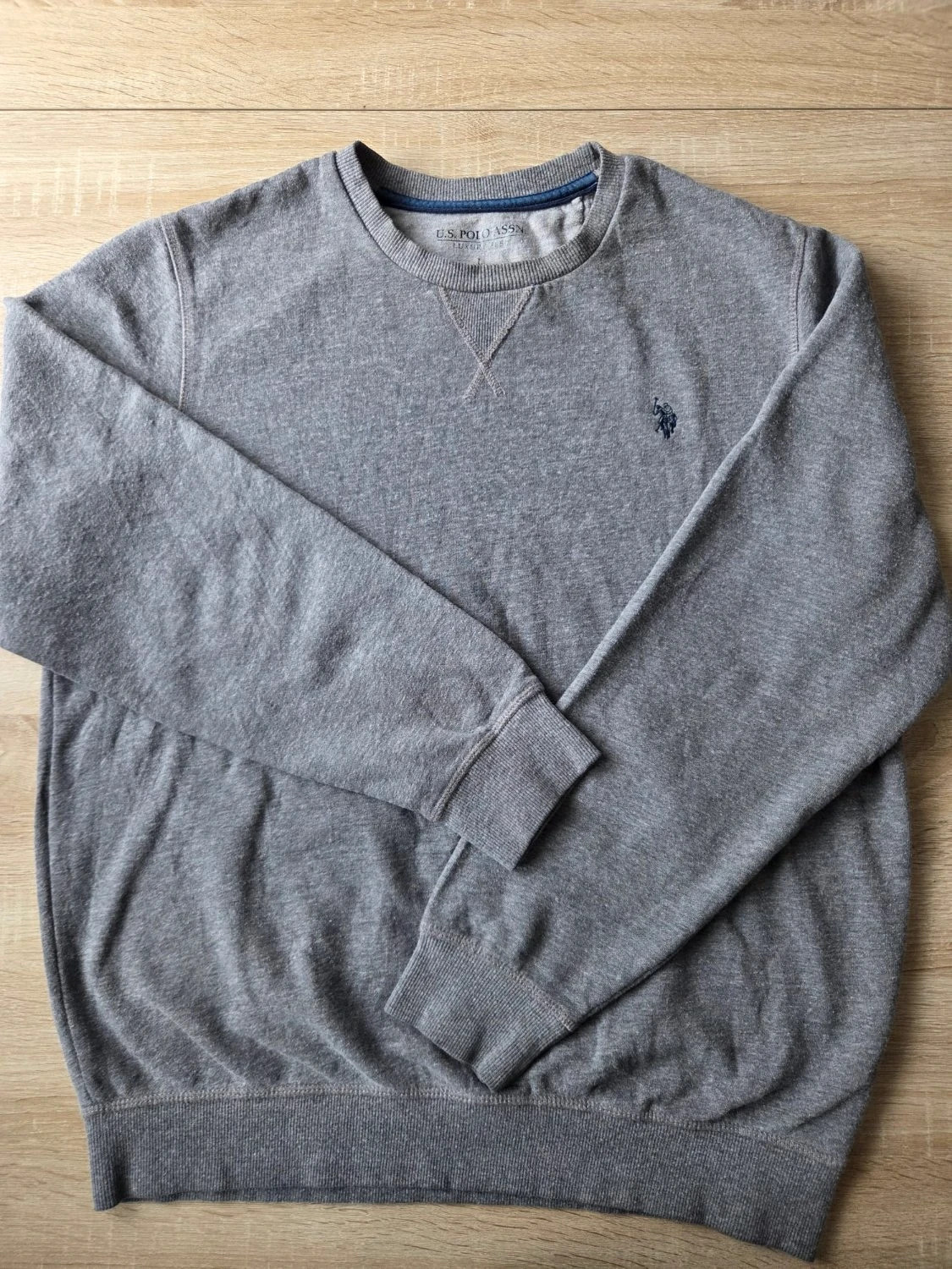 Sweat U.S. Polo Assn. ras de cou brodé gris Homme Taille L – U.S. Polo Assn. – taille L 2