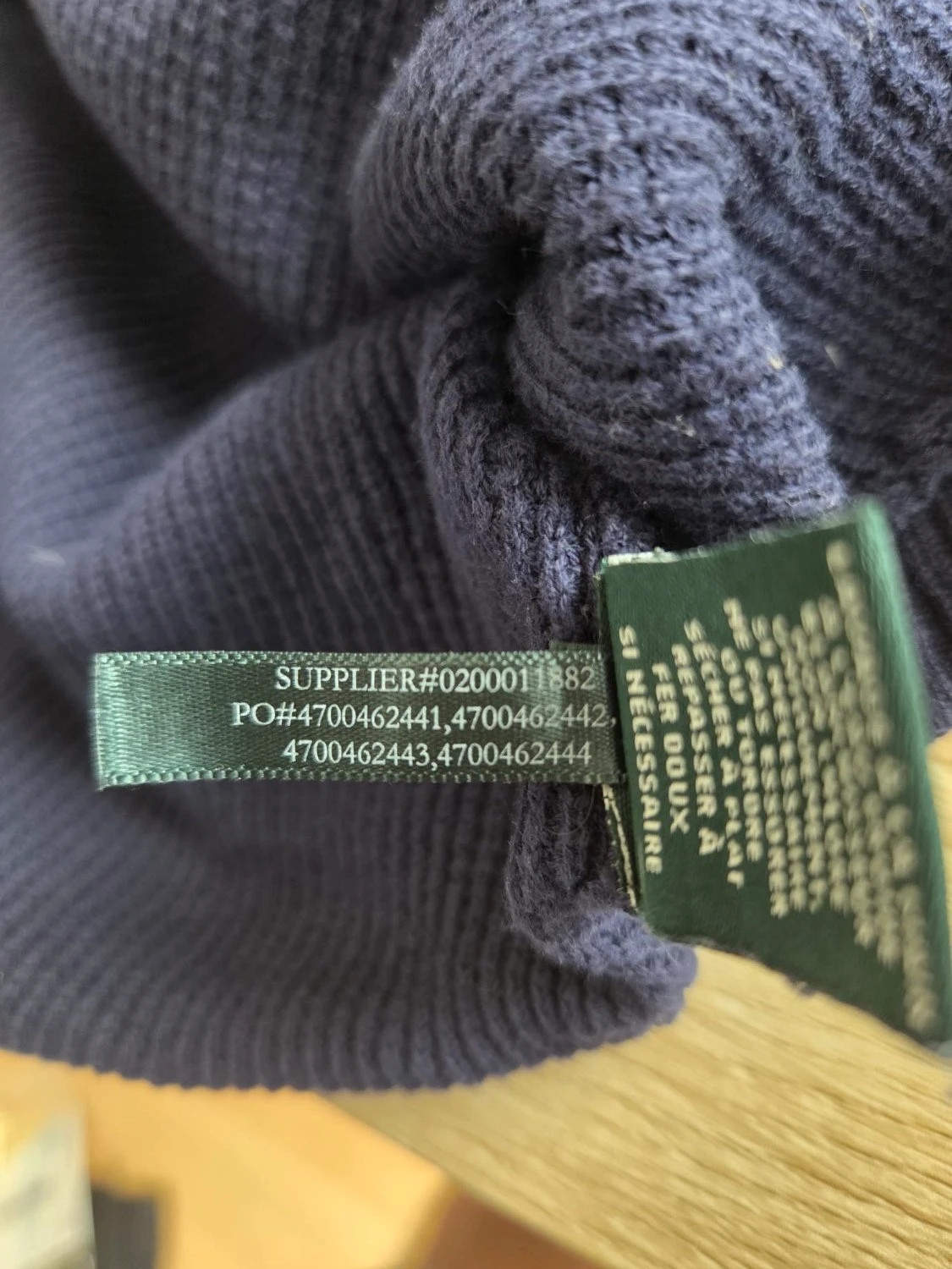 Pull a col cheminée Lauren Ralph Lauren maille cordon de serrage bleu marine Femme Taille XL – Ralph Lauren – taille XL / 42 / 14 3