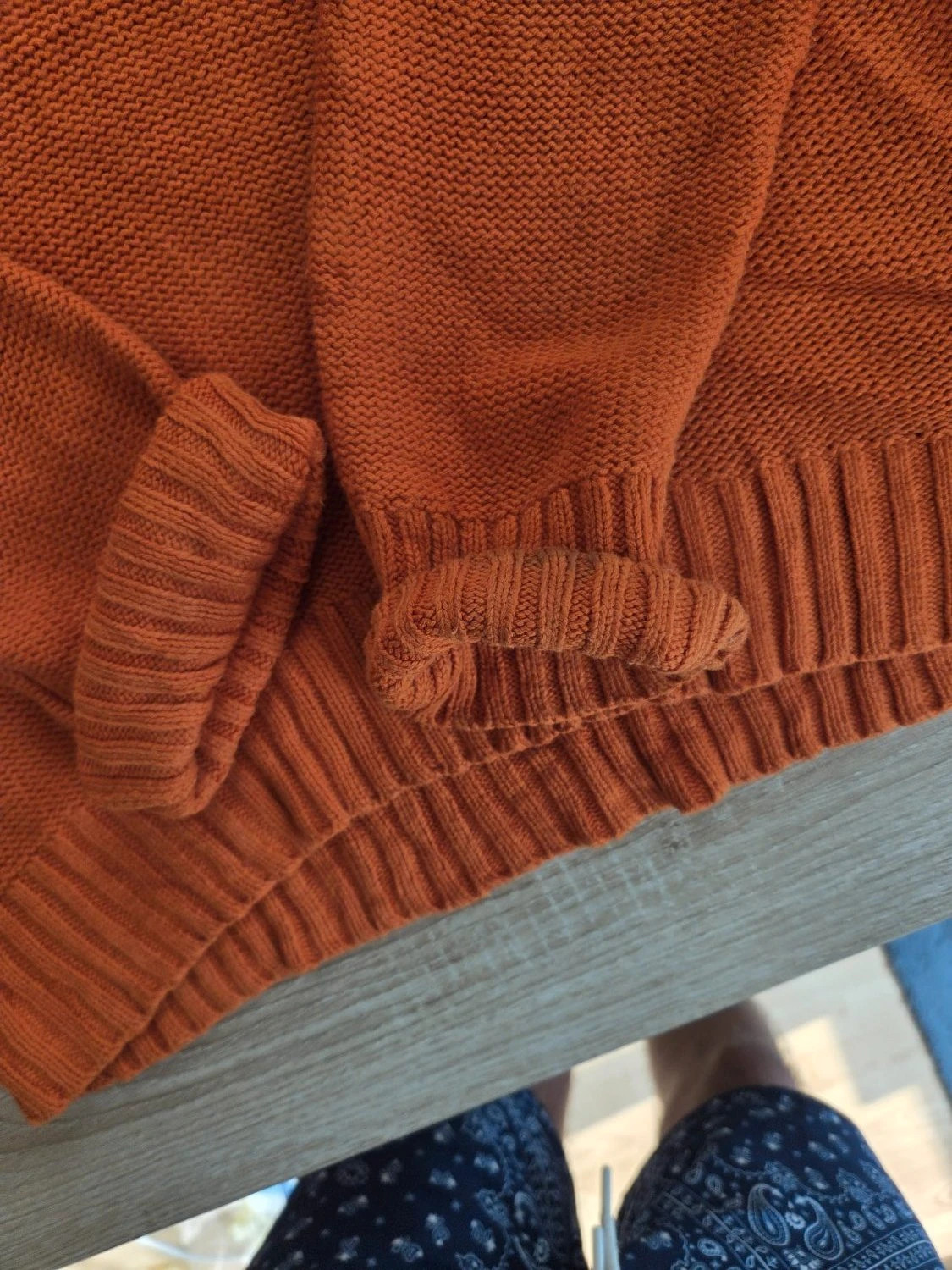 Pull Lauren Jeans CO. Ralph Lauren maille col châle boutons orange Femme Taille L – Ralph Lauren – taille L / 40 / 12 2