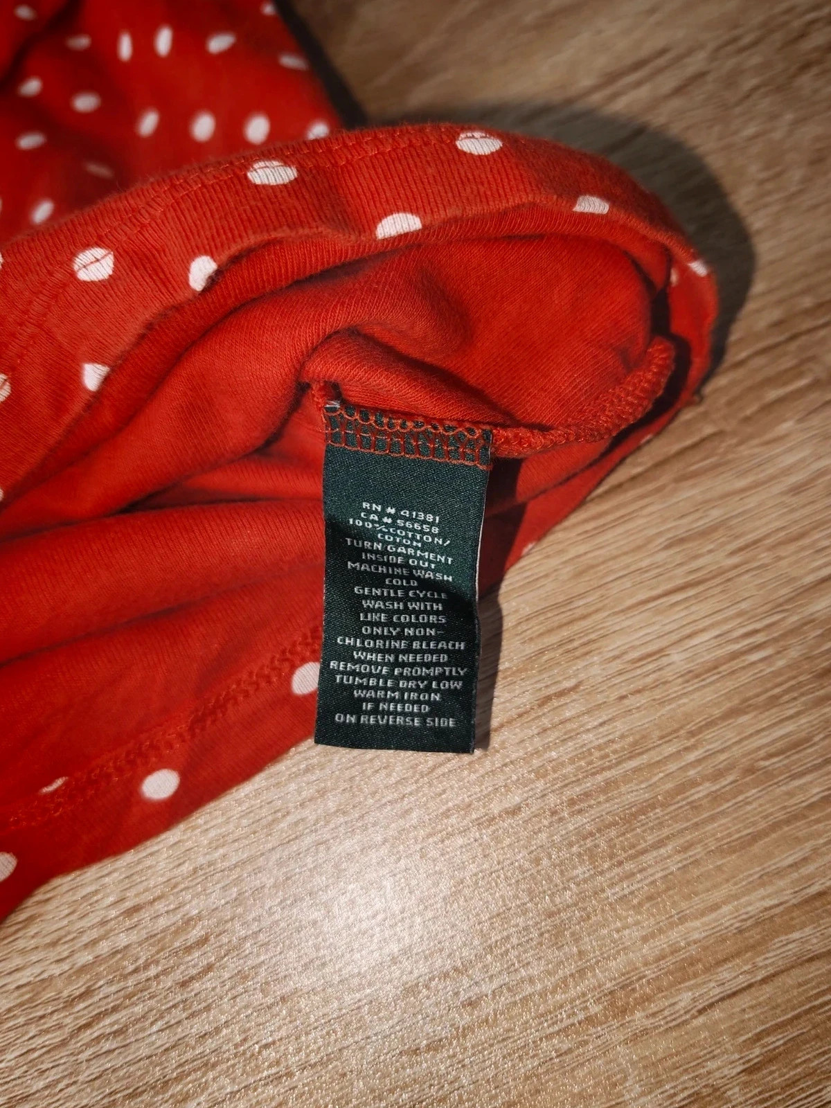 Haut rouge à pois blancs et nœud – Lauren Ralph Lauren – Taille L – LAUREN Ralph Lauren – taille L / 40 / 12 4