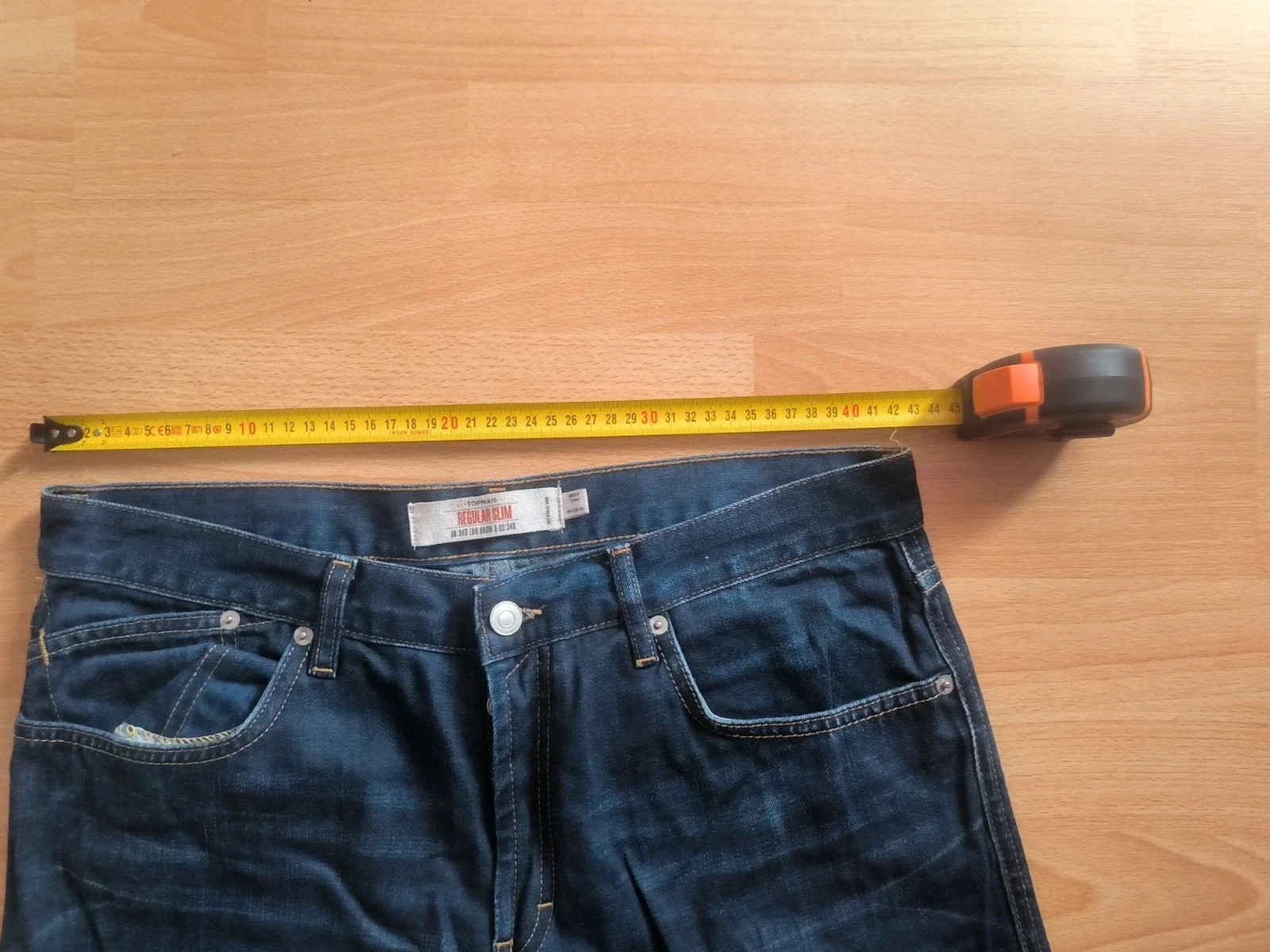Jean Topman – Taille 44 – Coupe Regular Slim – Bleu Brut – Très bon état – Topman – taille W34 | FR 44 2