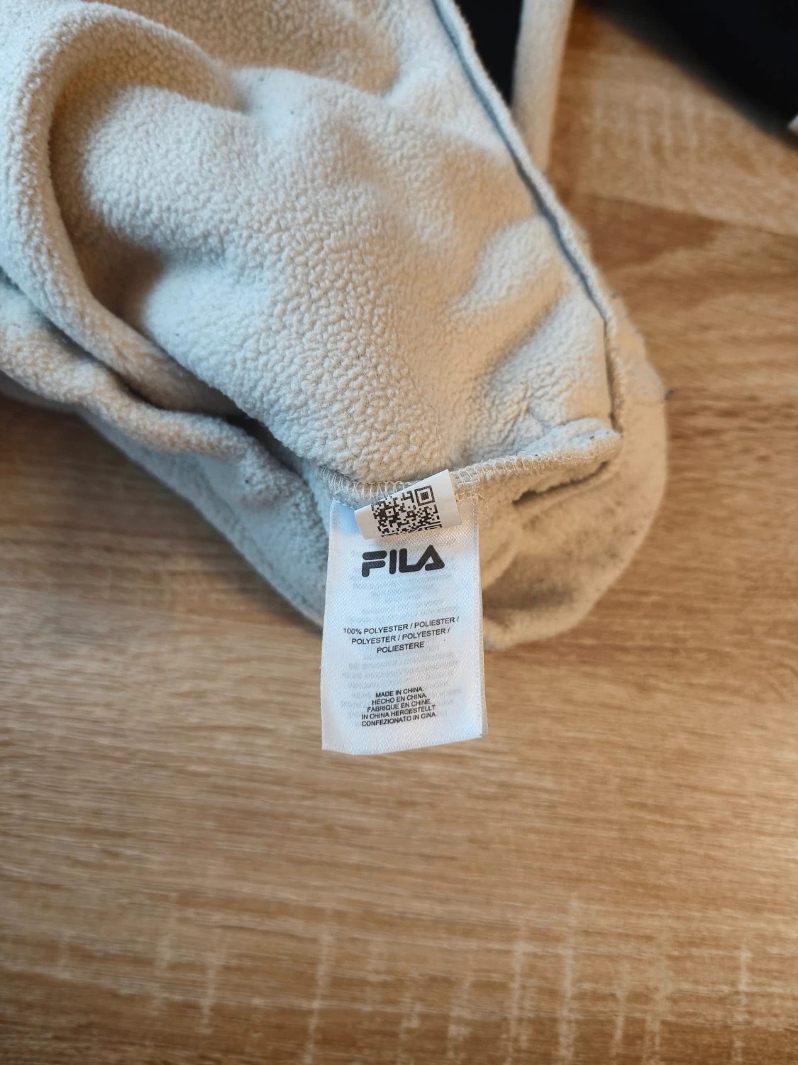 Veste polaire FILA zippé colorblock grand logo poches latérales col montant beige Homme taille L – FILA – taille L 5