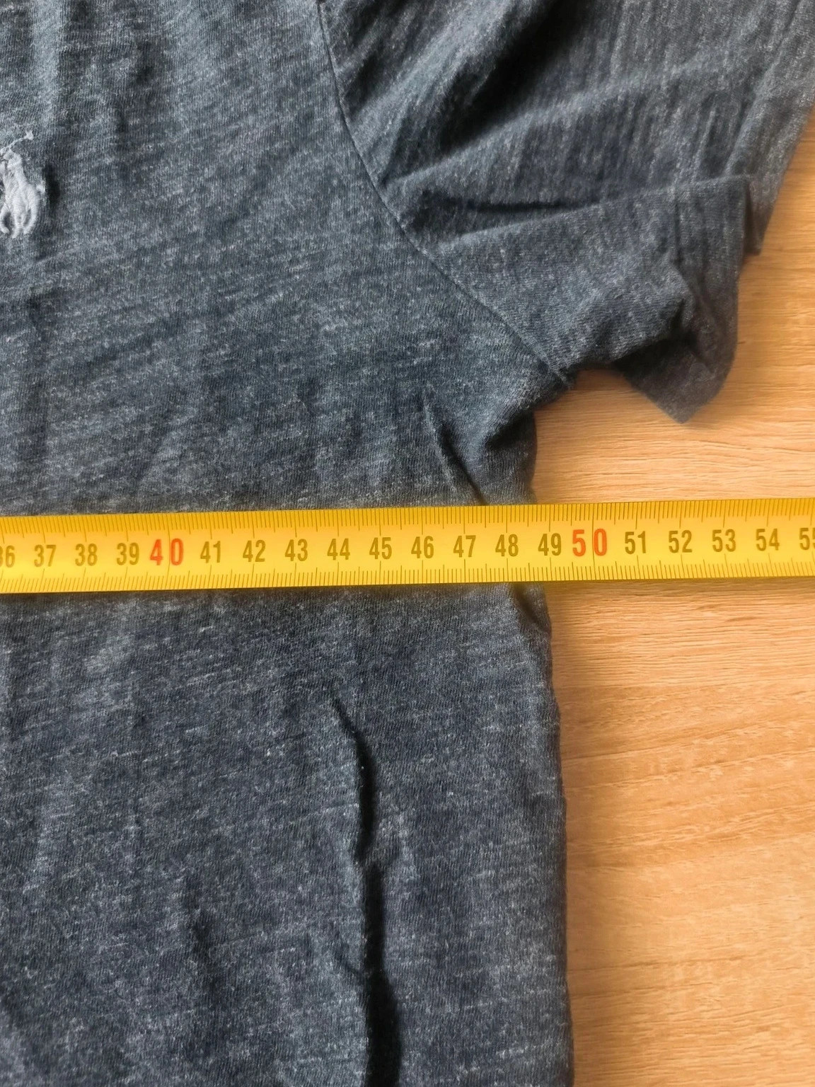 T-shirt Polo Ralph Lauren gris chiné - Coupe Custom Slim Fit - Broderie logo - Taille M – Ralph Lauren – taille M 5