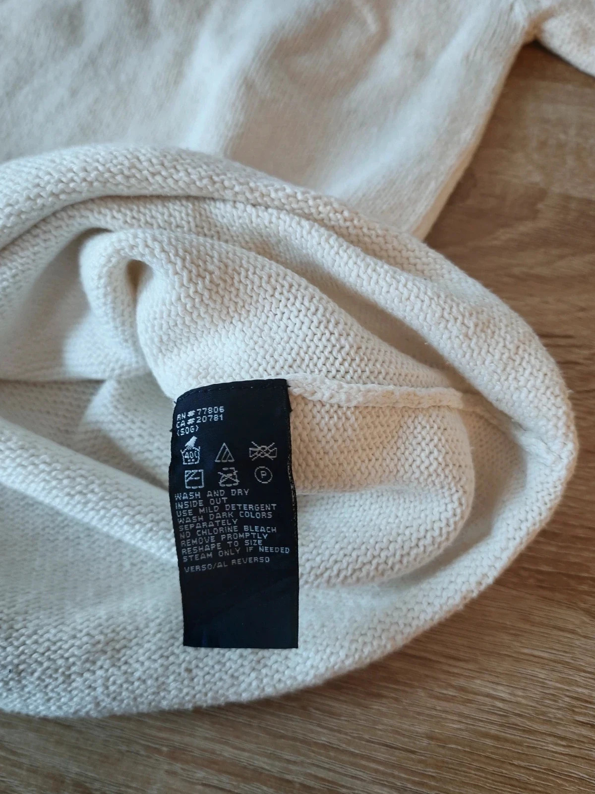 Pull Tommy Hilfiger vintage écru taille XL avec bande signature Rouge Bleu Blanc – Tommy Hilfiger – taille XL 5