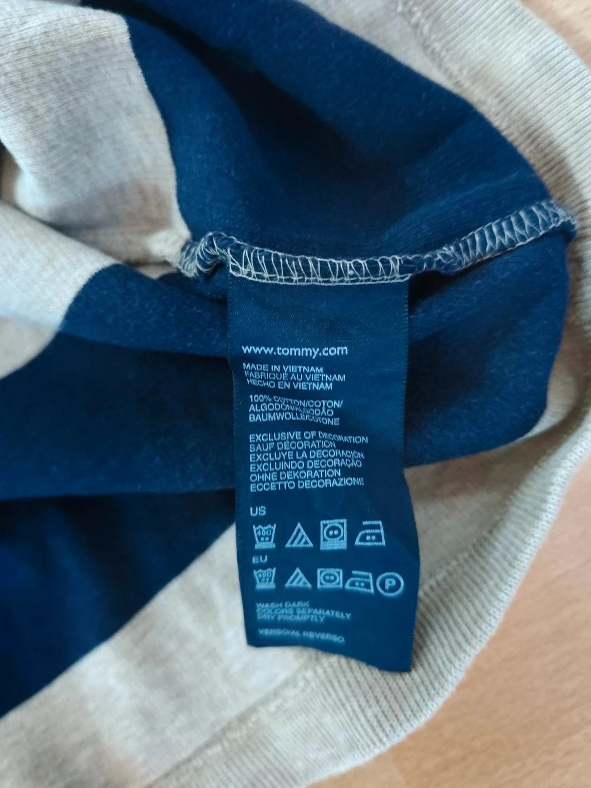 Pull rayé Tommy Hilfiger – bleu marine et beige – Taille XXL – Tommy Hilfiger – taille XXL 5