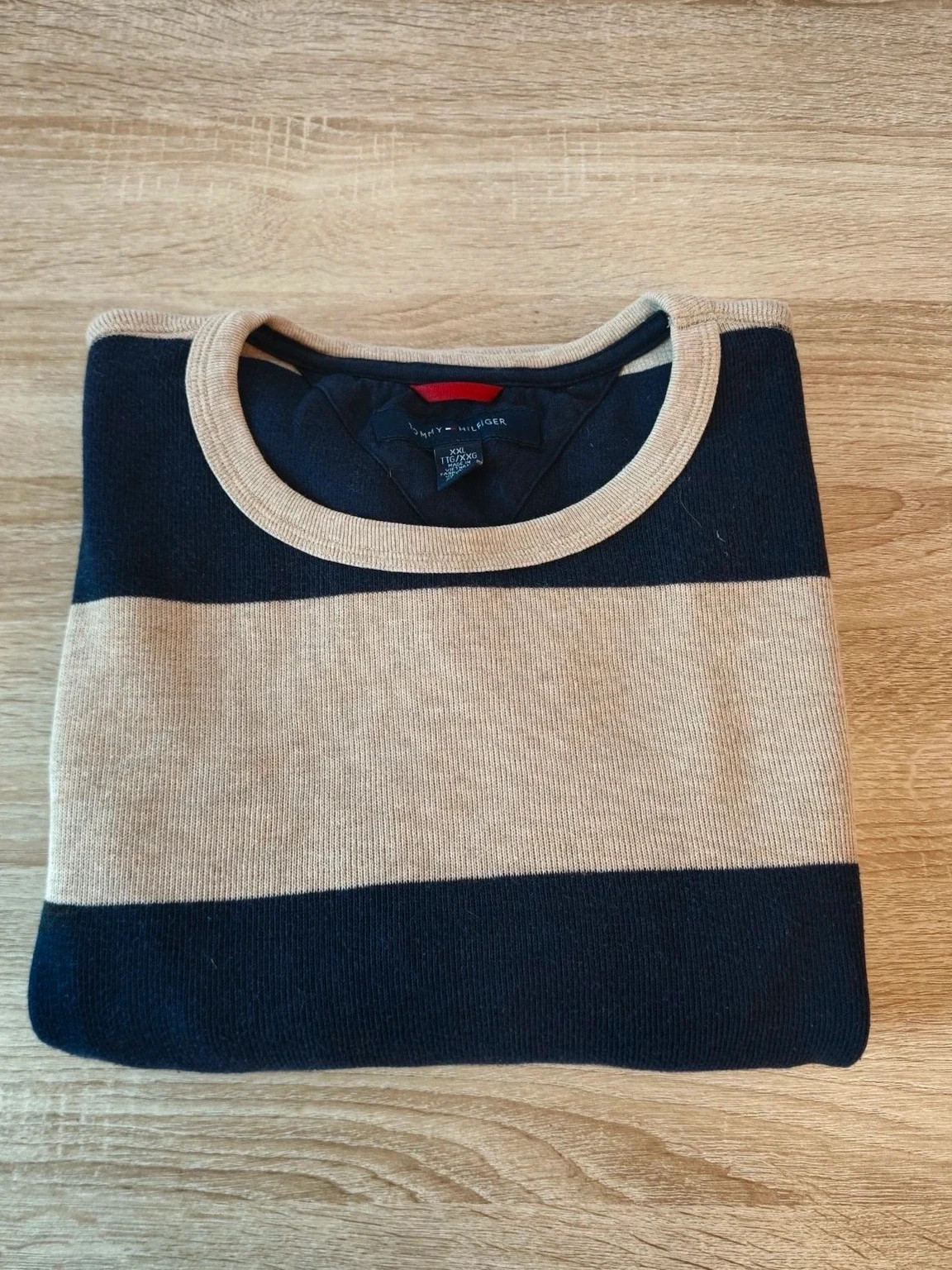 Pull rayé Tommy Hilfiger – bleu marine et beige – Taille XXL – Tommy Hilfiger – taille XXL 4