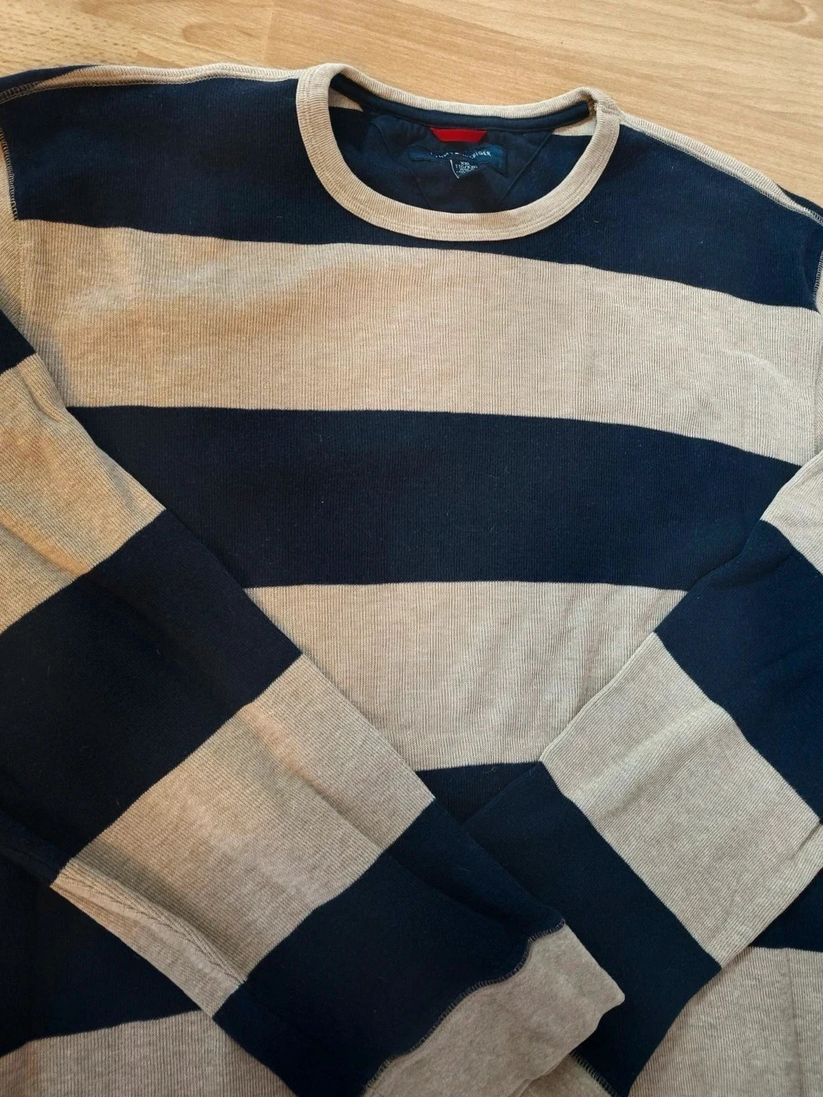 Pull rayé Tommy Hilfiger – bleu marine et beige – Taille XXL – Tommy Hilfiger – taille XXL 2