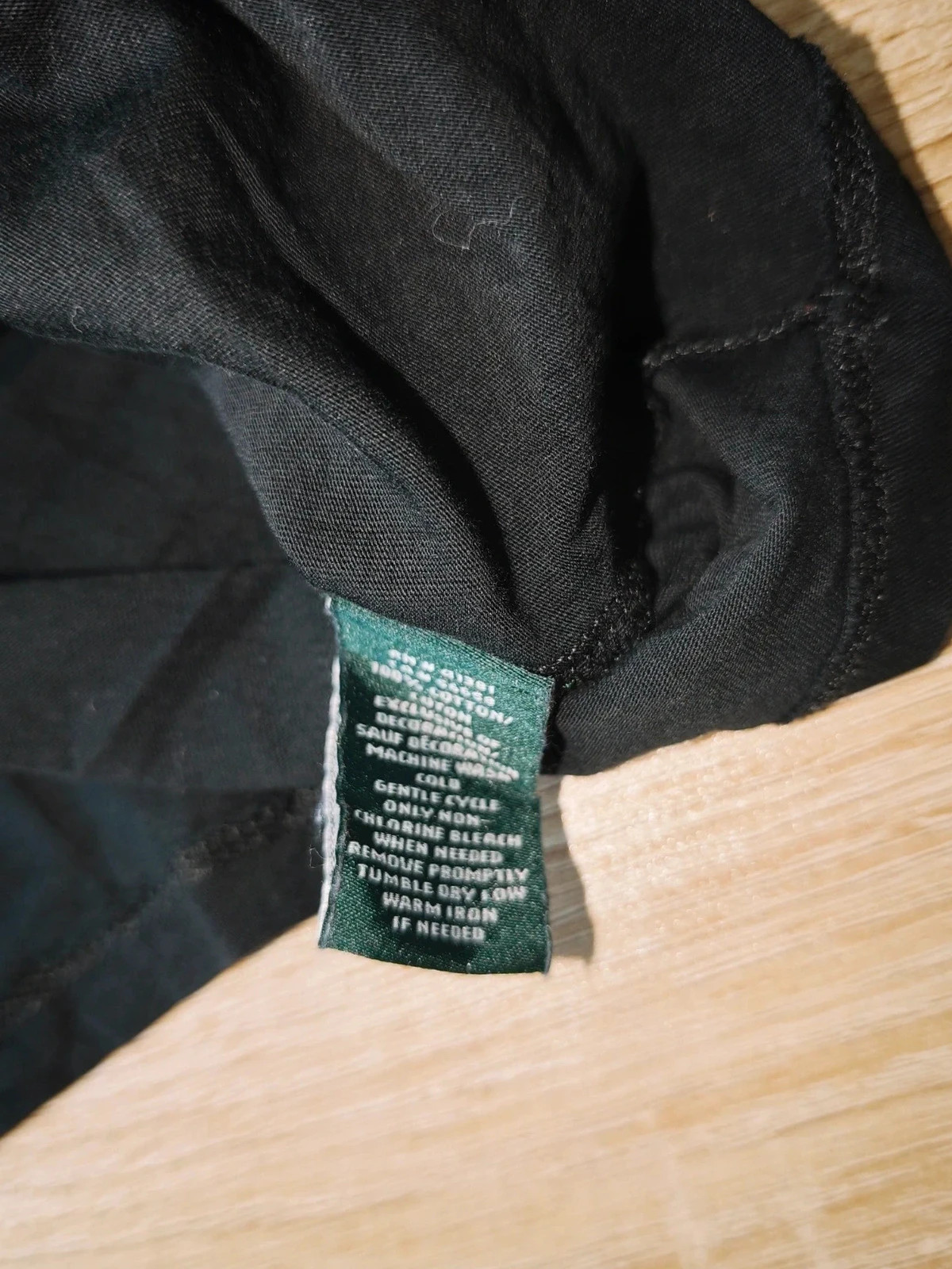 Blouse noire Taille XS – Lauren Ralph Lauren – Encolure froncée – Ralph Lauren – taille XS / 34 / 6 5