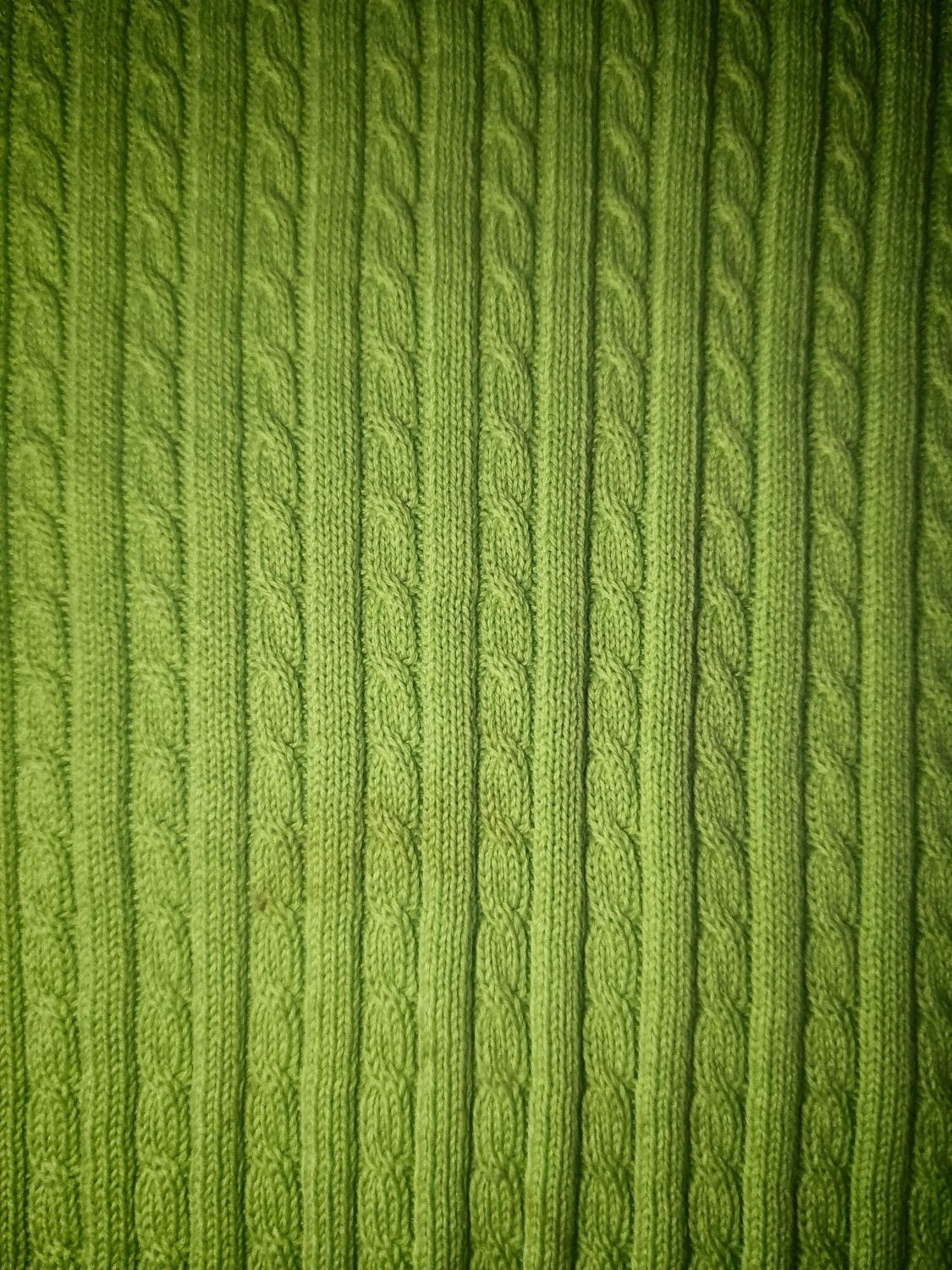 Pull Ralph Lauren torsadé col en v mailles manches longues vert Femme taille L – Ralph Lauren – taille L / 40 / 12 5
