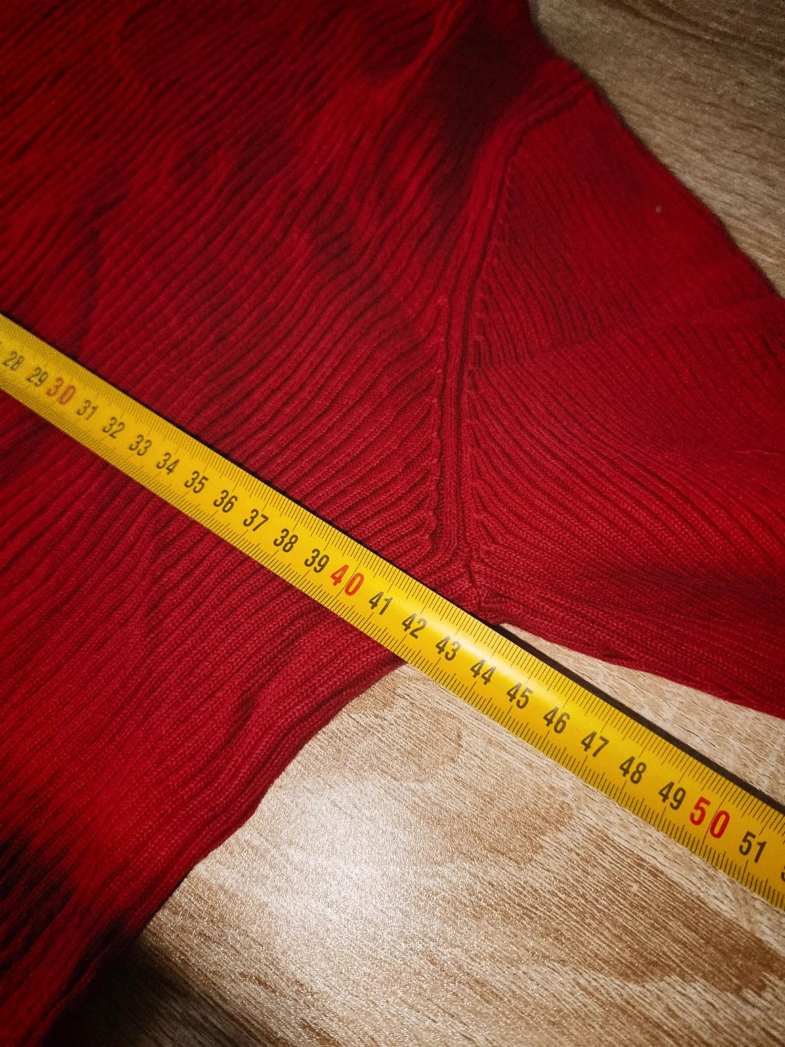 Pull Ralph Lauren col roulé maille côtelée manches longues logo brodé rouge Femme taille M – Ralph Lauren – taille M / 38 / 10 5