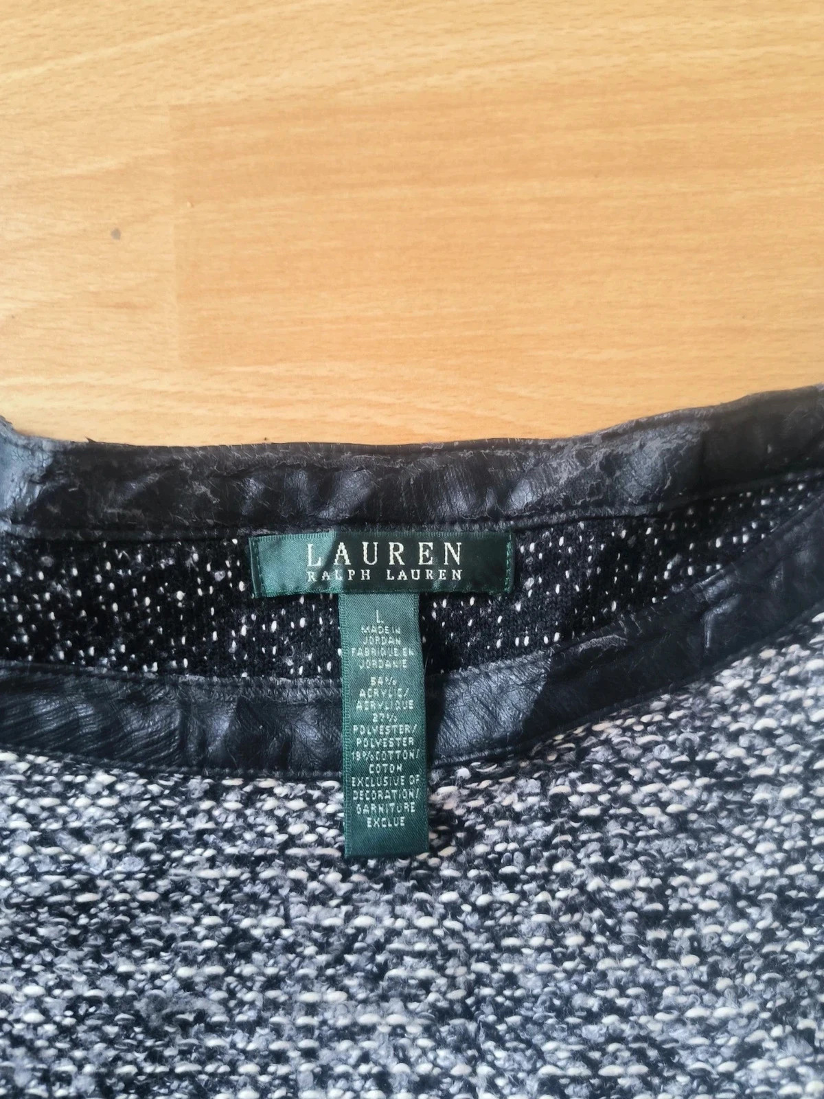 Taille L – Robe Lauren Ralph Lauren noir & blanc bouclée – Ralph Lauren – taille L / 40 / 12 2