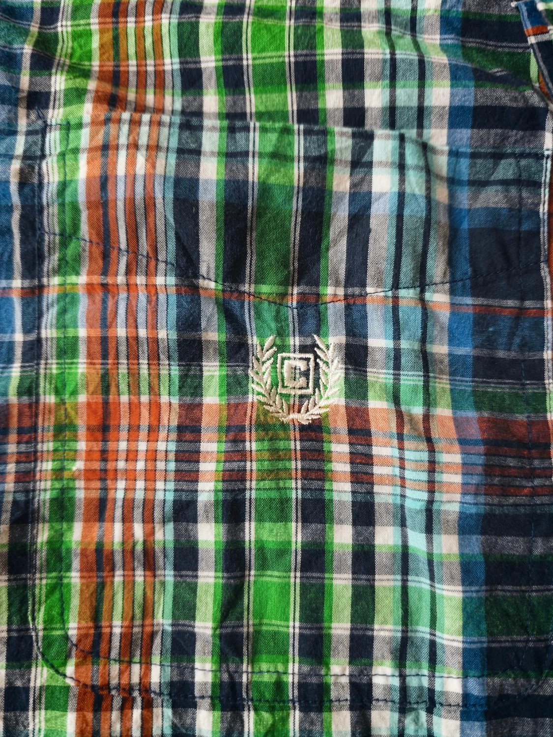 Chemise CHAPS carreaux boutons logo brodé Homme Taille XXXL – CHAPS – taille XXXL 2
