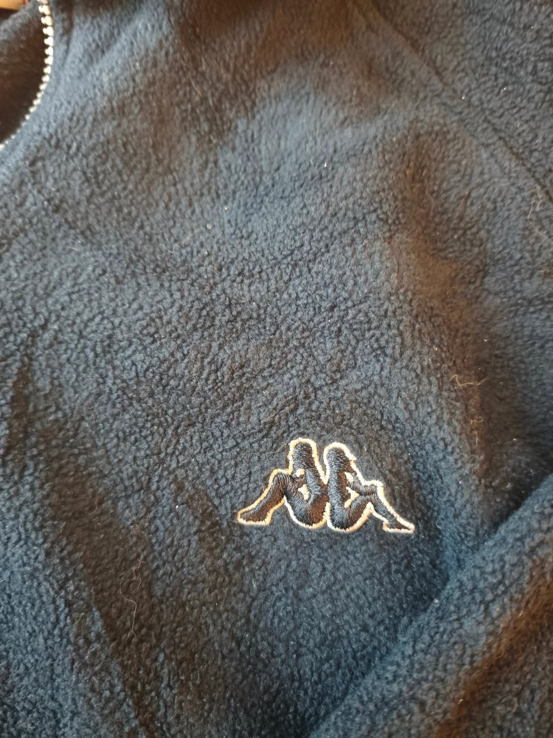 Veste polaire Kappa zippé logo brodé bleu marine Homme taille XL – Kappa – taille XL 2