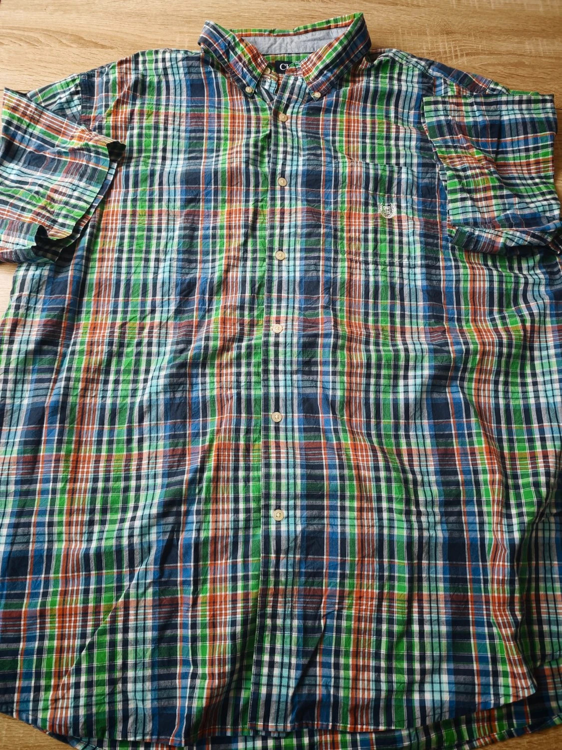 Chemise CHAPS carreaux boutons logo brodé Homme Taille XXXL