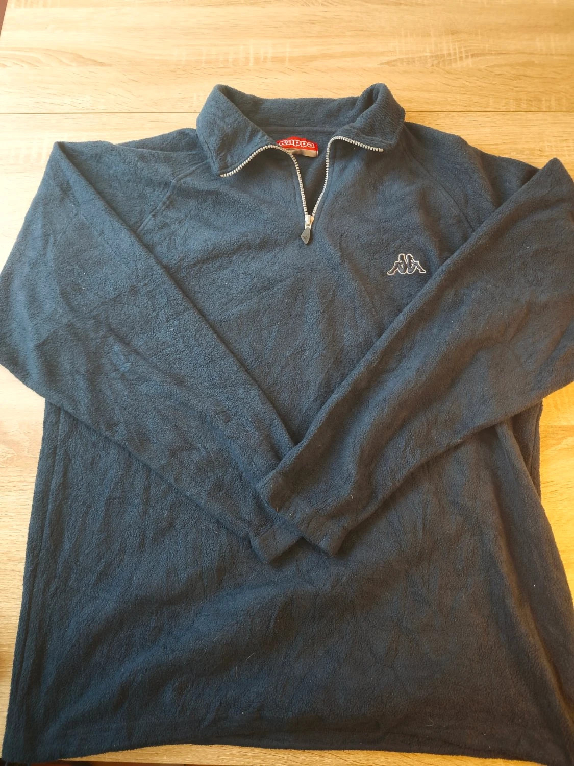 Veste polaire Kappa zippé logo brodé bleu marine Homme taille XL