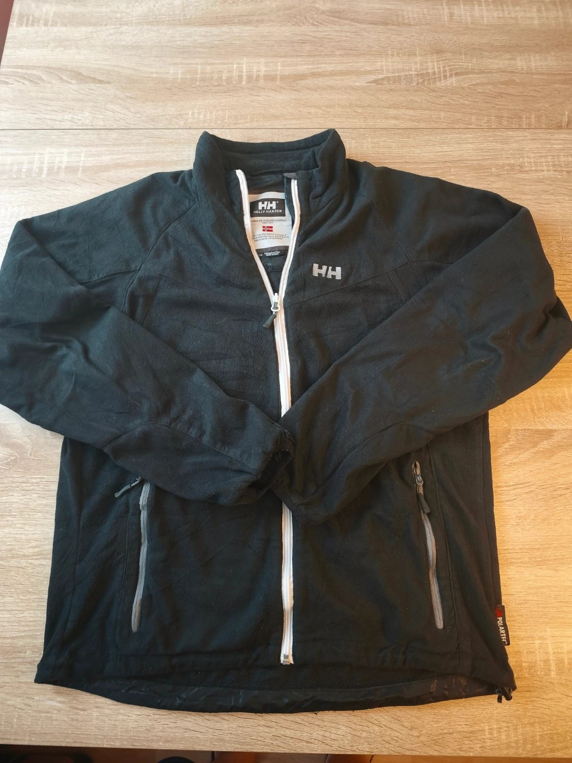 Veste polaire Helly Hansen zippée col montant poches zippées logo brodé noir Homme taille L