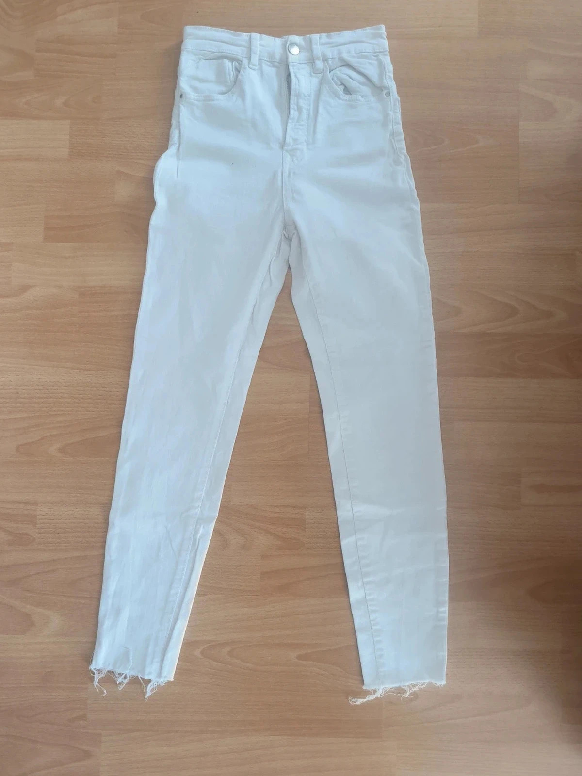 Jean skinny Stradivarius taille haute blanc – Taille 36 – Très bon état – Stradivarius – taille S / 36 / 8 2