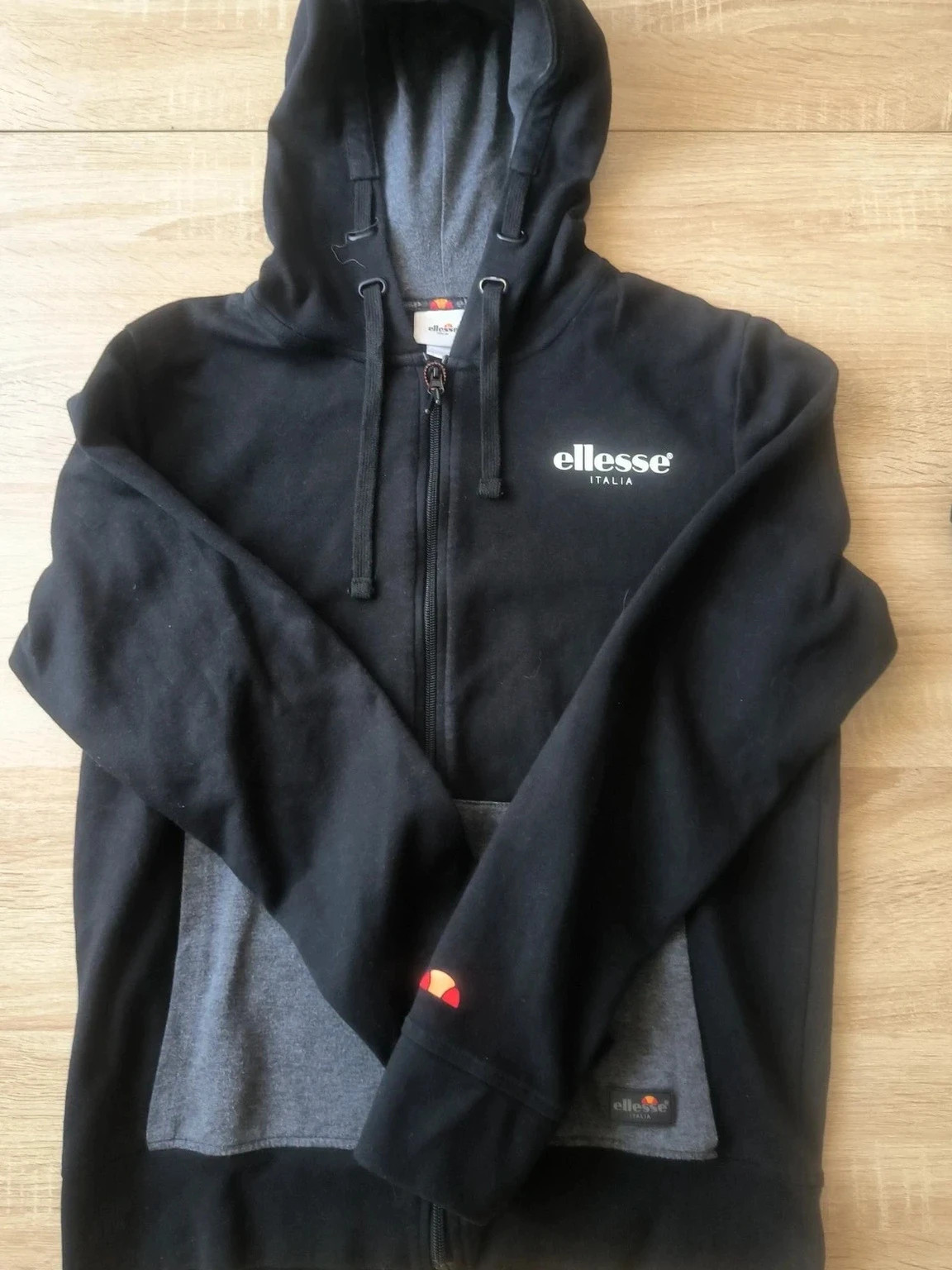 Sweat Ellesse Italia à capuche zippé noir taille M