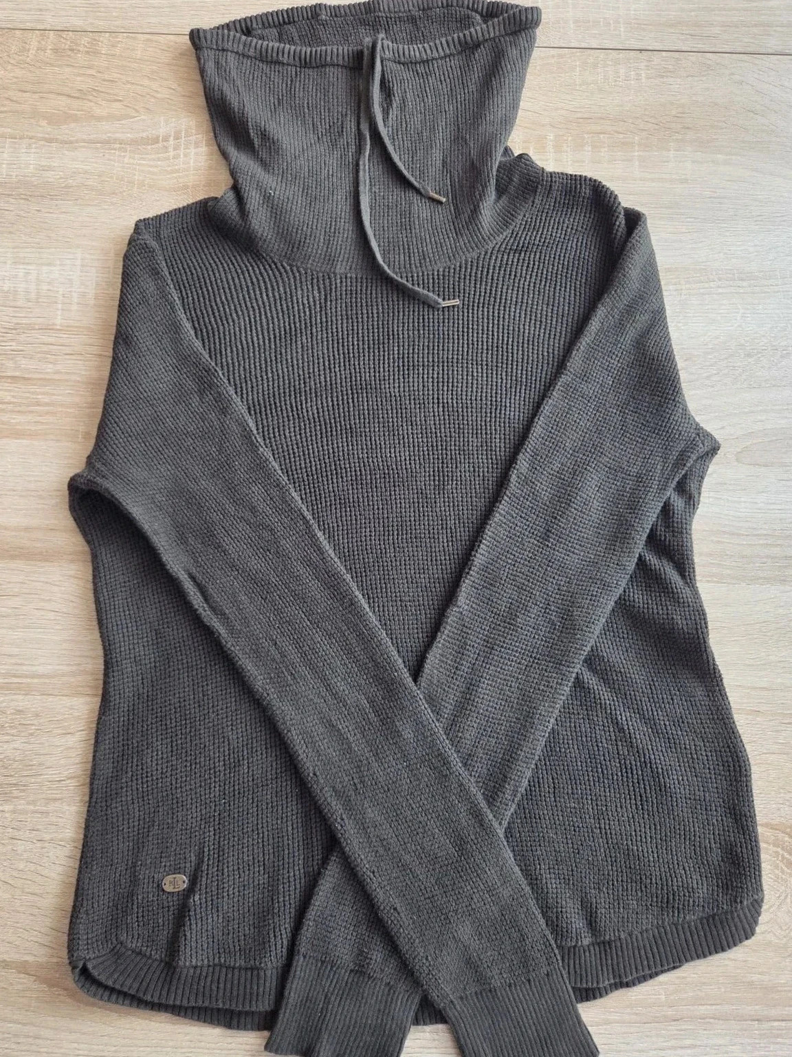 Pull gris anthracite Lauren Ralph Lauren col cheminée – Taille M