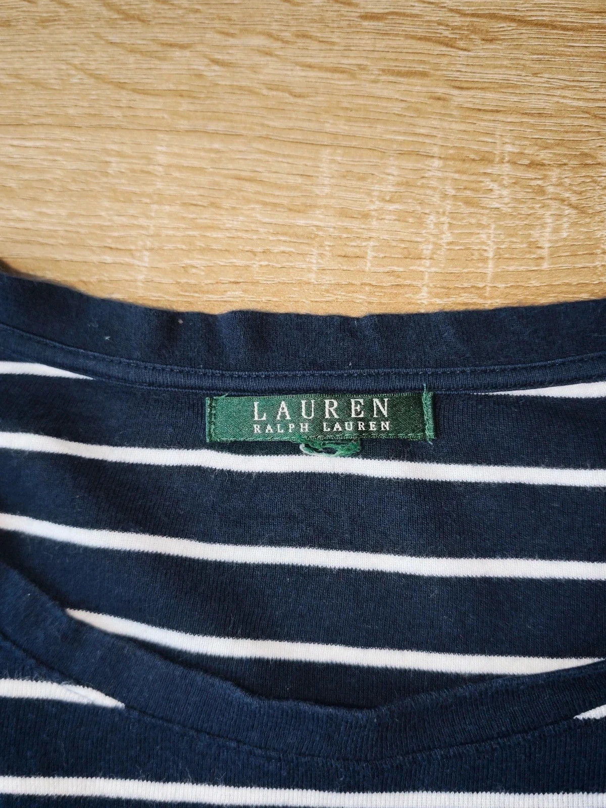 T-shirt manches longues rayé marine/blanc femme taille XL – Lauren Ralph Lauren – Ralph Lauren – taille XL / 42 / 14 4