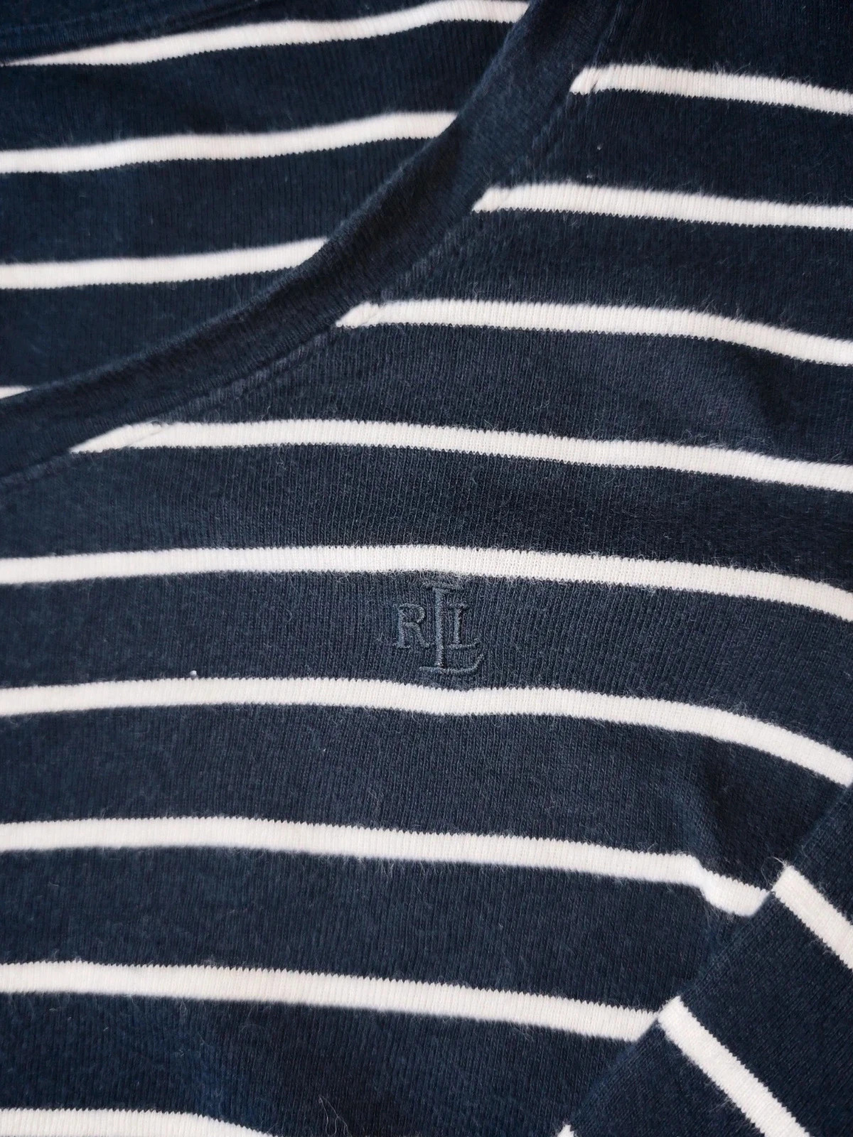 T-shirt manches longues rayé marine/blanc femme taille XL – Lauren Ralph Lauren – Ralph Lauren – taille XL / 42 / 14 2
