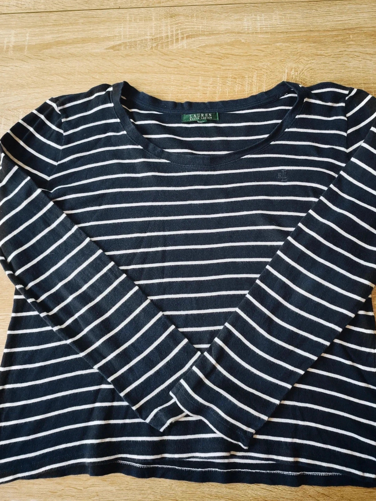 T-shirt manches longues rayé marine/blanc femme taille XL – Lauren Ralph Lauren