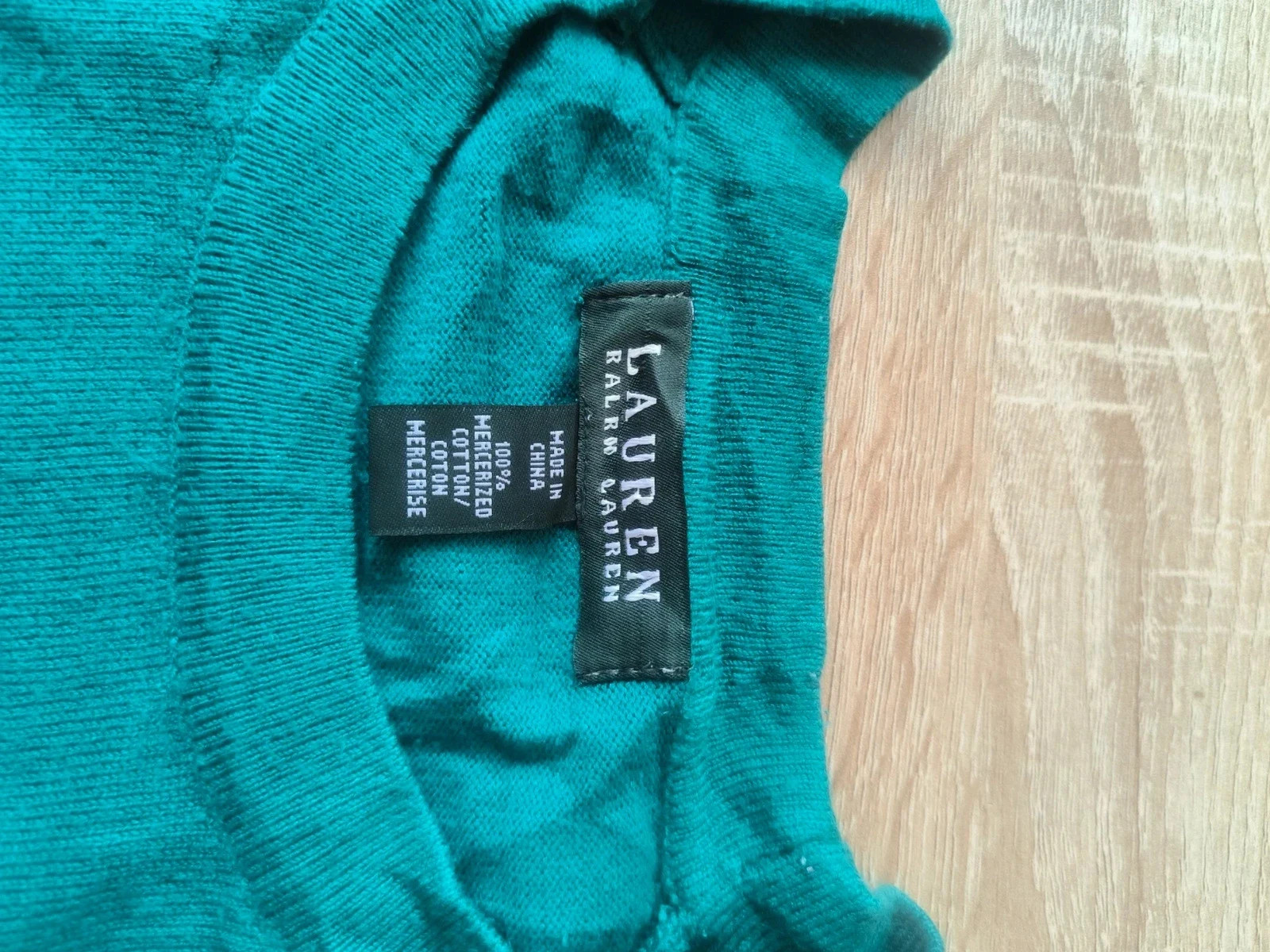 Pull Lauren Ralph Lauren vert émeraude – 100 % coton mercerisé – Taille M – Ralph Lauren – taille M / 38 / 10 4