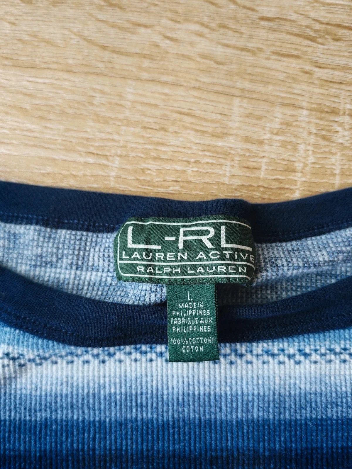 Pull Femme Ralph Lauren Active Rayé Bleu Marine Vintage L – Ralph Lauren – taille L / 40 / 12 4