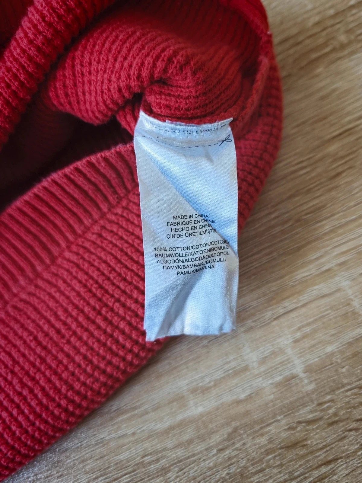Pull à capuche Ralph Lauren Lauren en maille texturée rouge – Taille L – Ralph Lauren – taille L / 40 / 12 5