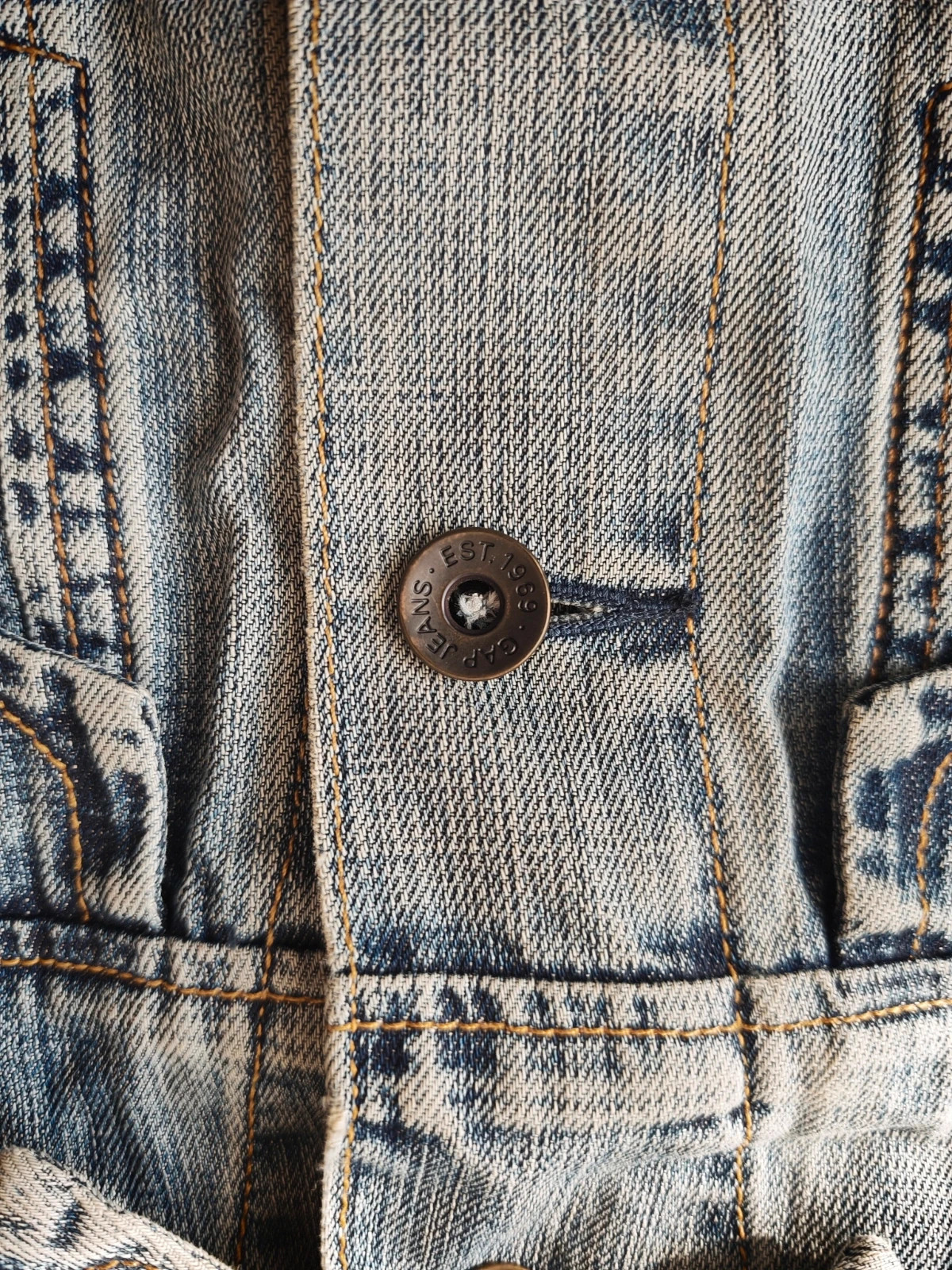 GAP – Veste en jean bleu délavé vintage – Taille S/P – GAP – taille S / 36 / 8 2