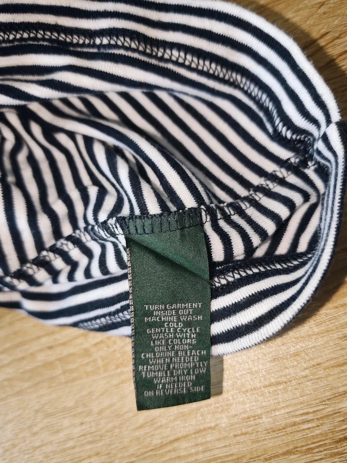 Haut rayé marine et blanc à lacets Lauren Jeans Co Ralph Lauren – Taille M – Ralph Lauren – taille M / 38 / 10 3