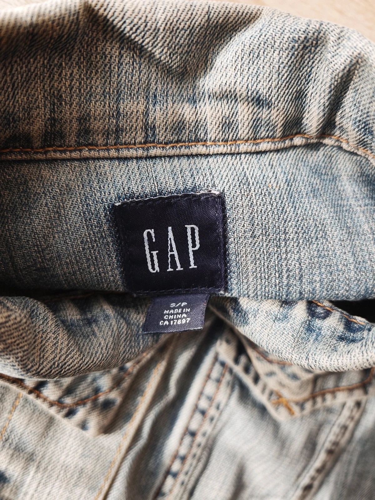 GAP – Veste en jean bleu délavé vintage – Taille S/P – GAP – taille S / 36 / 8 3
