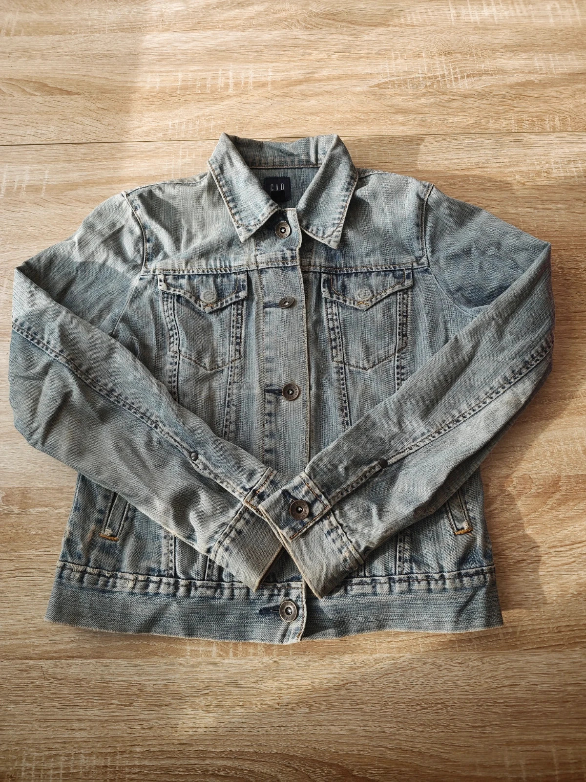 GAP – Veste en jean bleu délavé vintage – Taille S/P