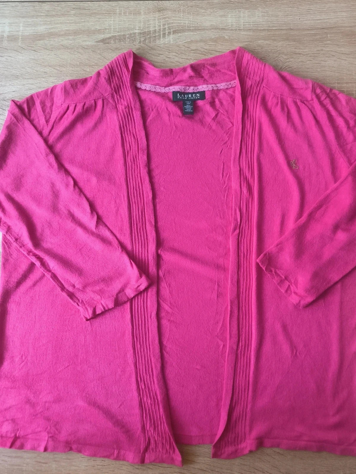 Gilet Lauren Ralph Lauren – rose fuchsia – Taille M – 100 % coton mercerisé – Ralph Lauren – taille M / 38 / 10 2