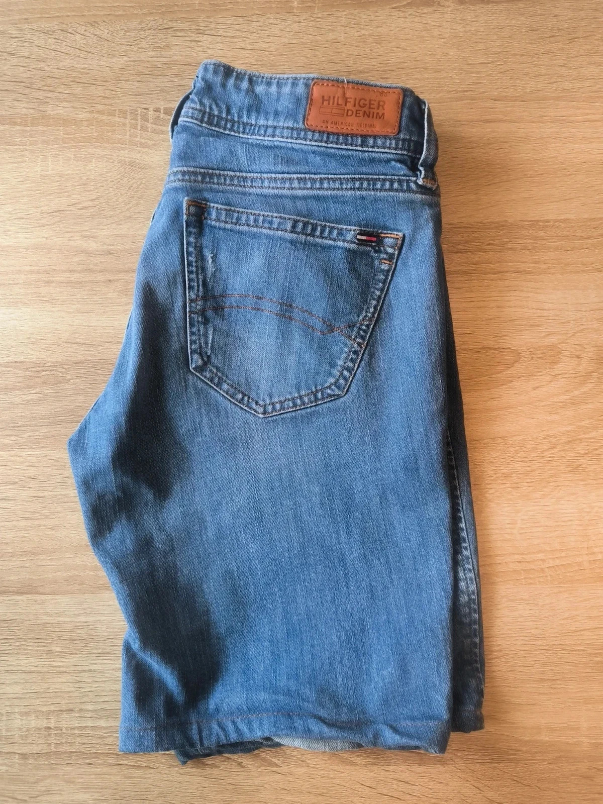 Jean Tommy Hilfiger Denim Femme Bleu Délavé Destroy 32/32