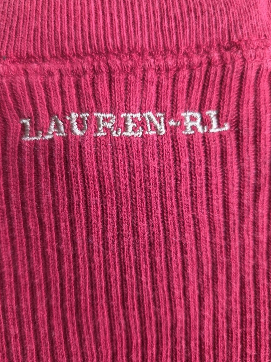 Débardeur côtelé rouge framboise – Lauren Ralph Lauren – Taille S – Ralph Lauren – taille S / 36 / 8 2