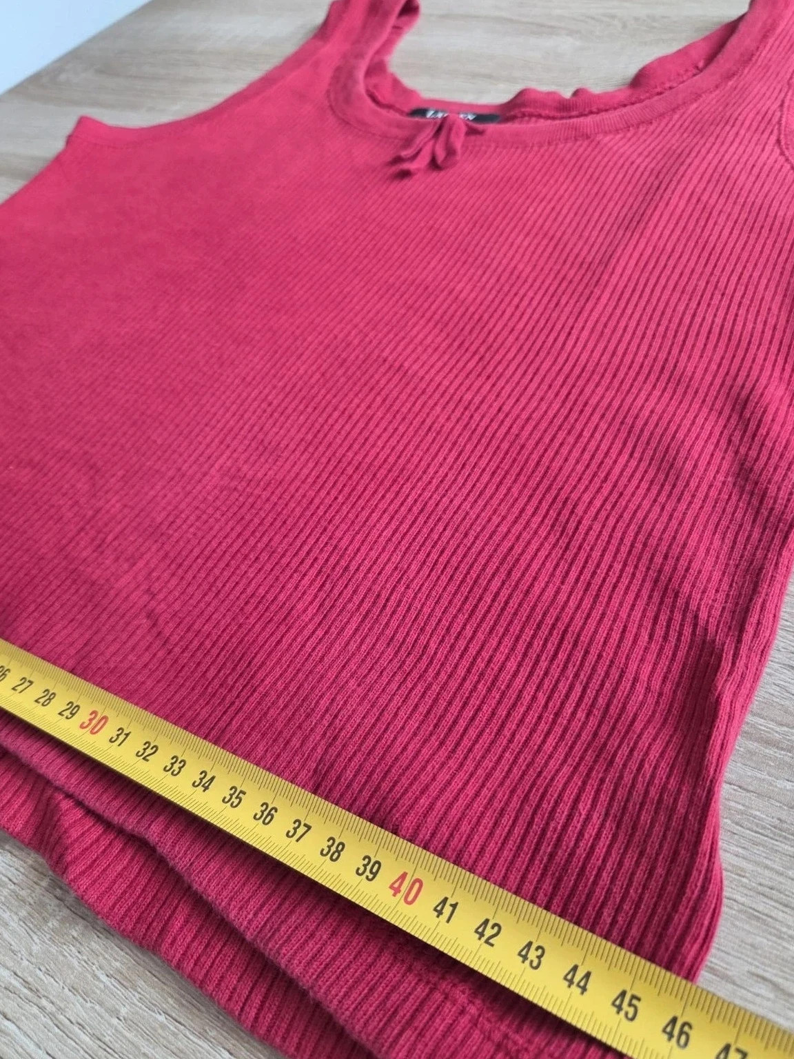 Débardeur côtelé rouge framboise – Lauren Ralph Lauren – Taille S – Ralph Lauren – taille S / 36 / 8 4