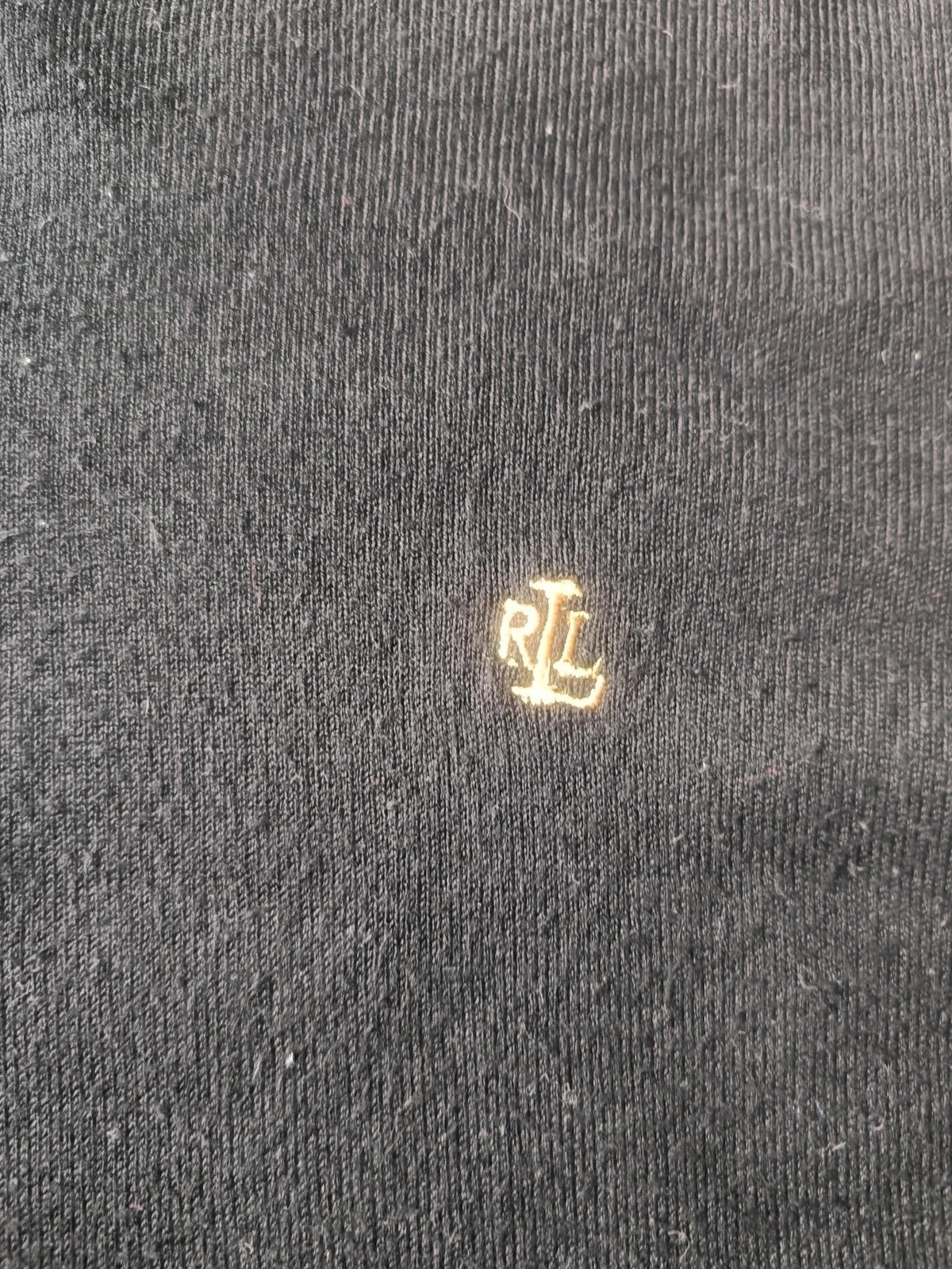 Pull Noir Volants Épaules Logo Brodé Lauren Ralph Lauren M Coton – LAUREN Ralph Lauren – taille M / 38 / 10 2