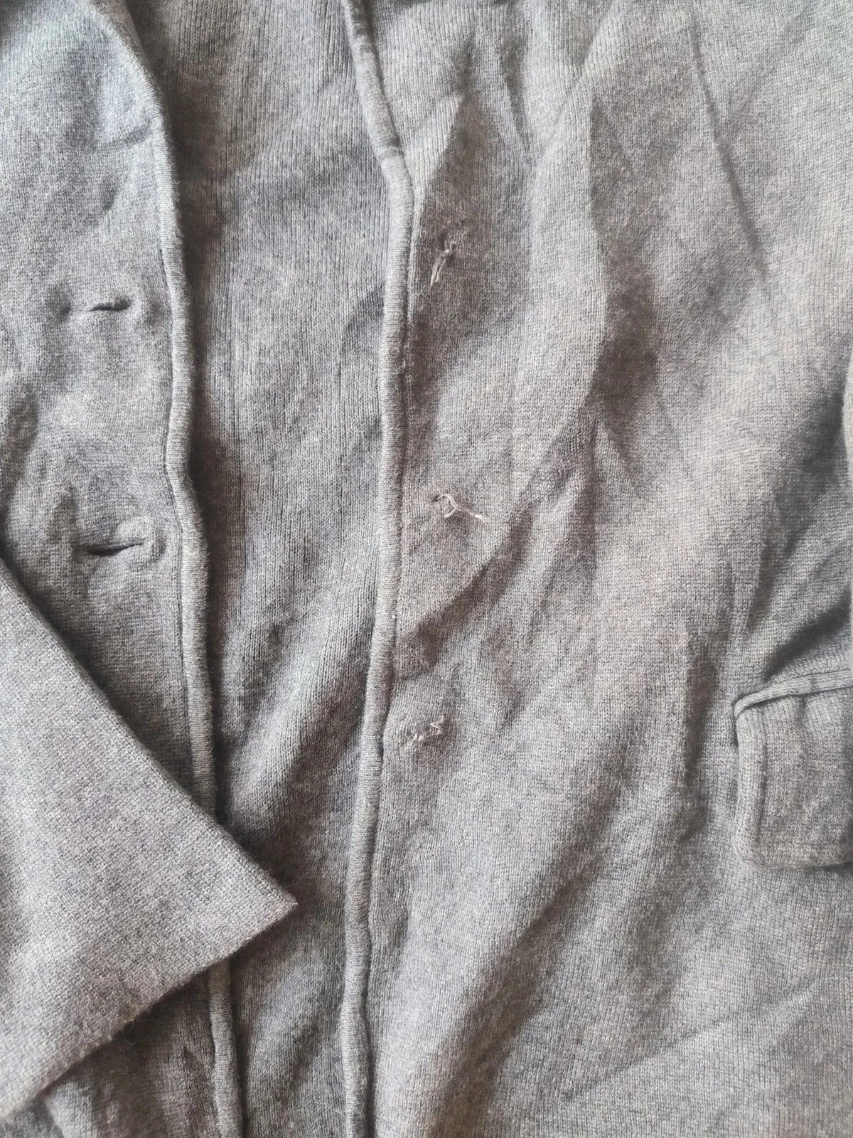 Gilet Blazer Maille Gris Lauren Ralph Lauren Veste XL Sans Boutons – Ralph Lauren – taille XL / 42 / 14 3