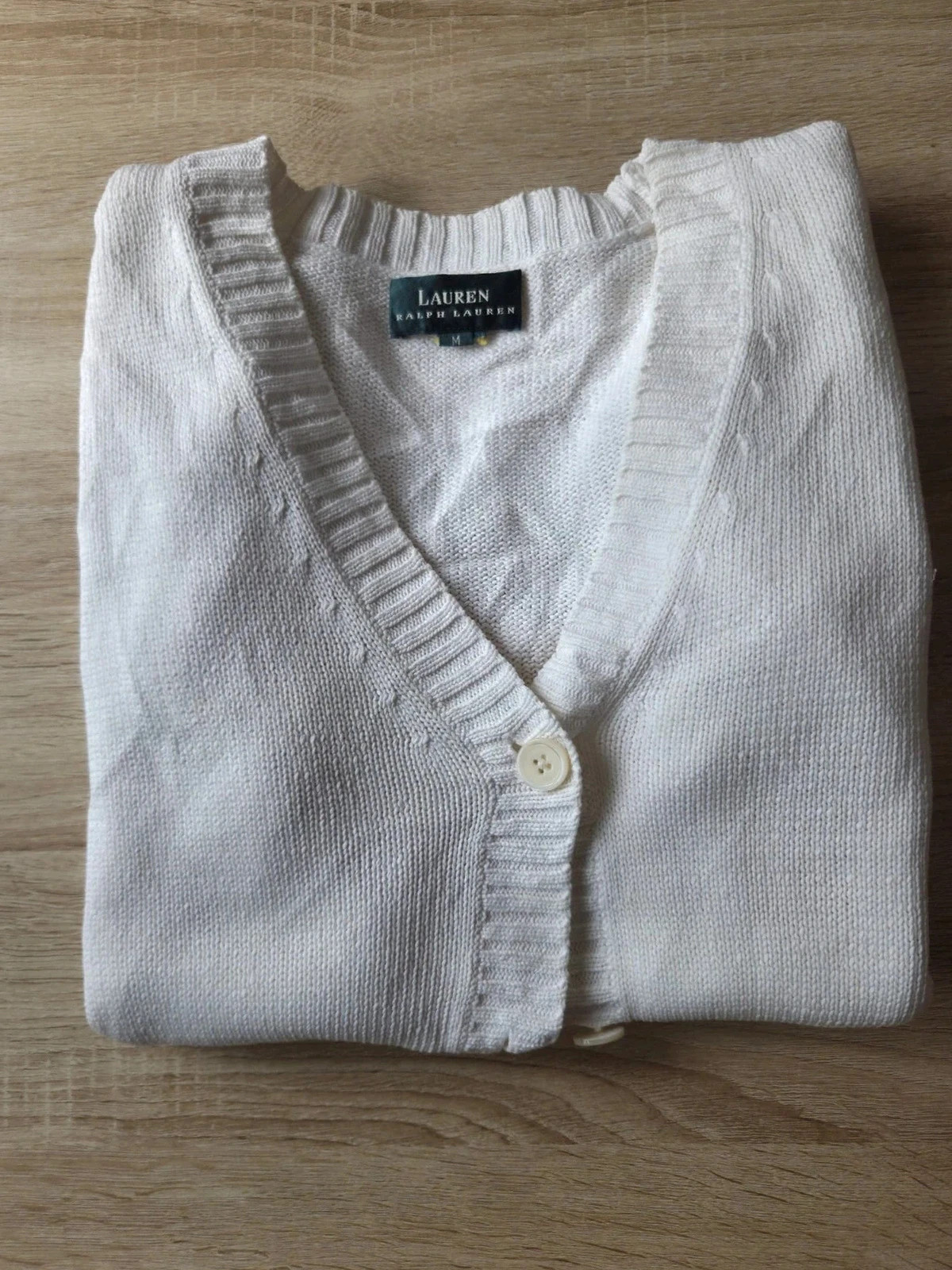 Cardigan M Lauren Ralph Lauren Maille Écru – Ralph Lauren – taille M / 38 / 10 2