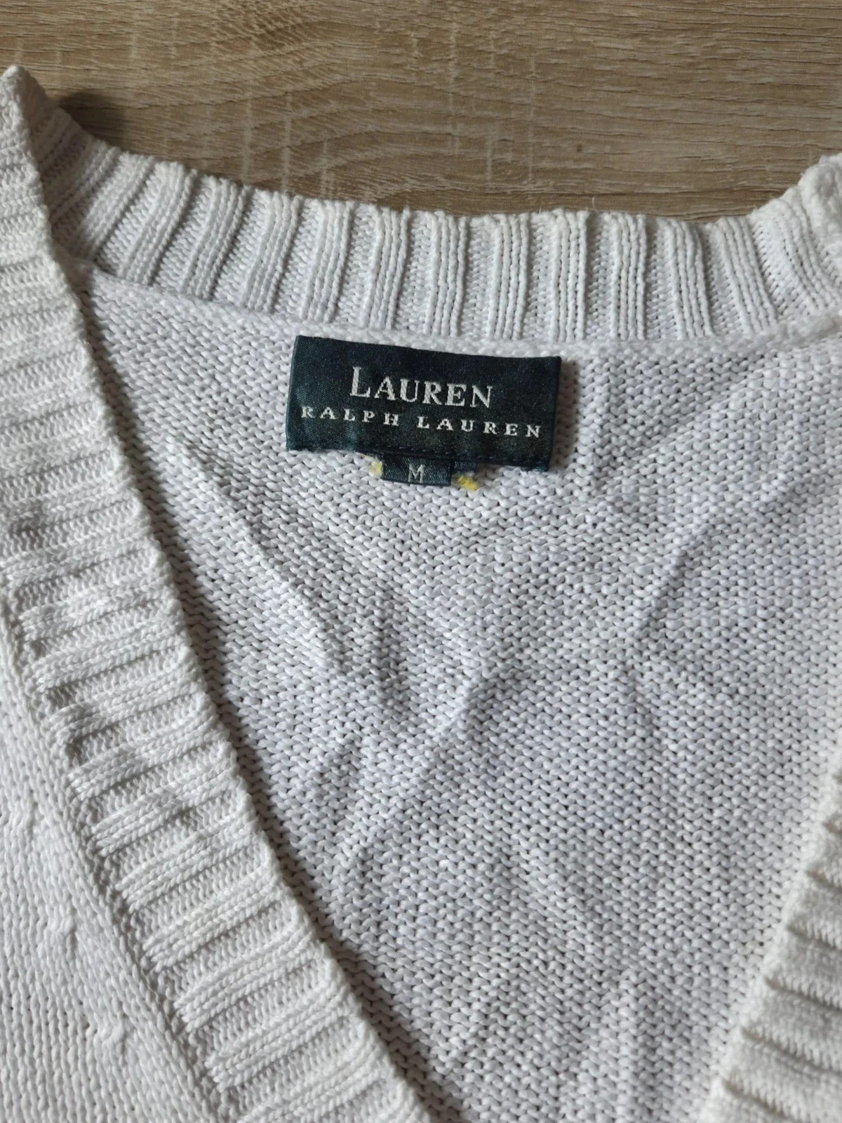 Cardigan M Lauren Ralph Lauren Maille Écru – Ralph Lauren – taille M / 38 / 10 3